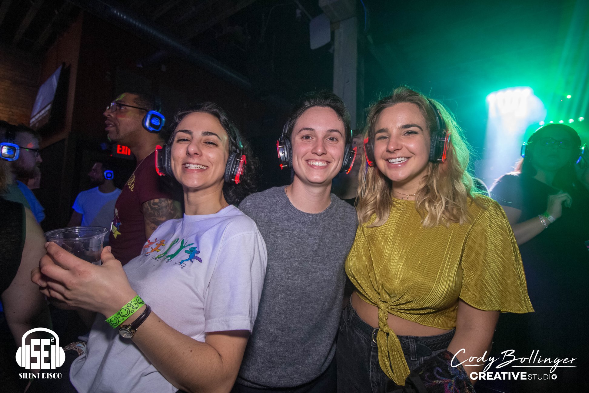 SE2 Silent Disco guests at Buffalo Iron Works in Buffalo.
