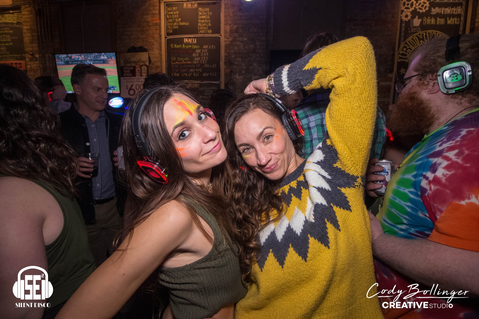 SE2 Silent Disco guests at Buffalo Iron Works in Buffalo.