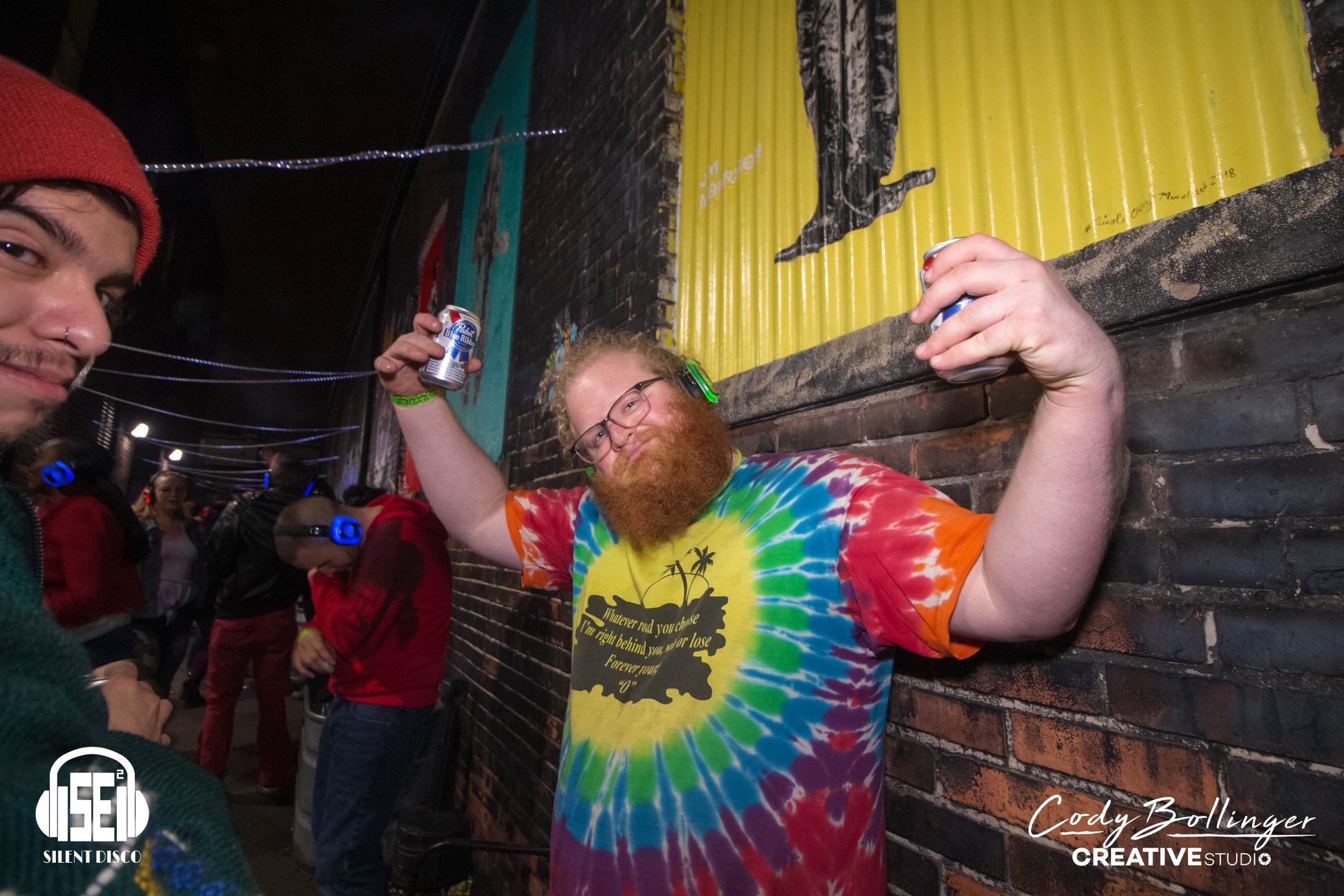 SE2 Silent Disco guests at Buffalo Iron Works in Buffalo.