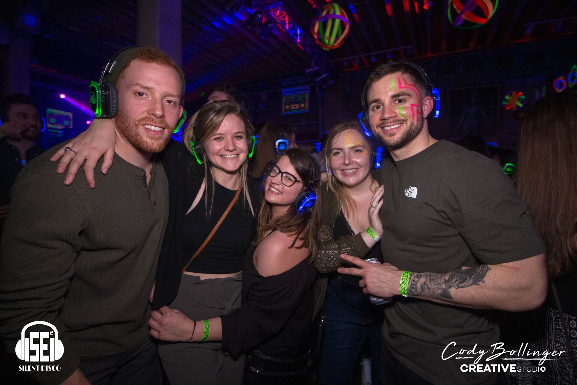 SE2 Silent Disco guests at Buffalo Iron Works in Buffalo.