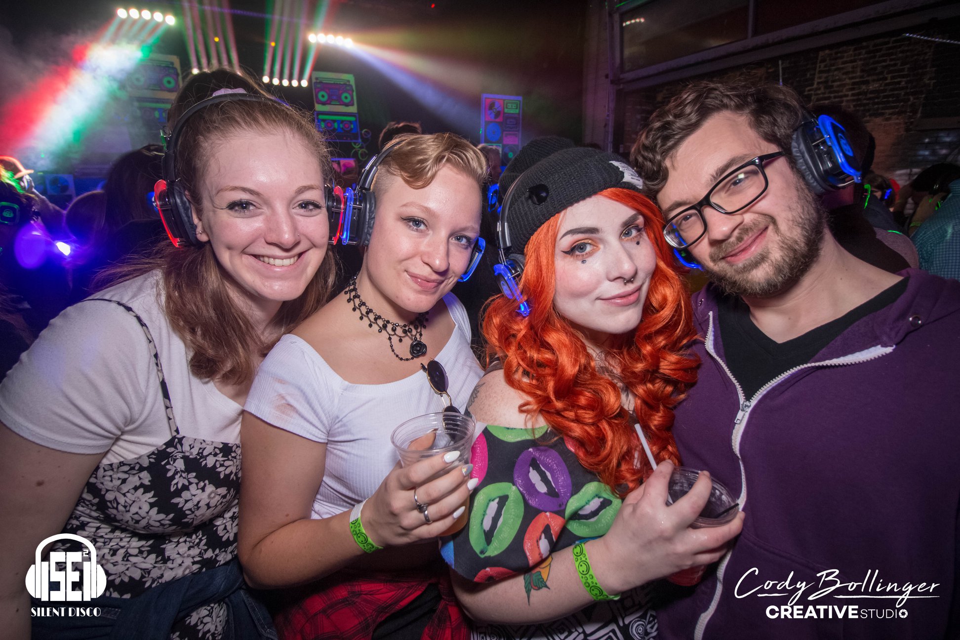 SE2 Silent Disco guests at Buffalo Iron Works in Buffalo.