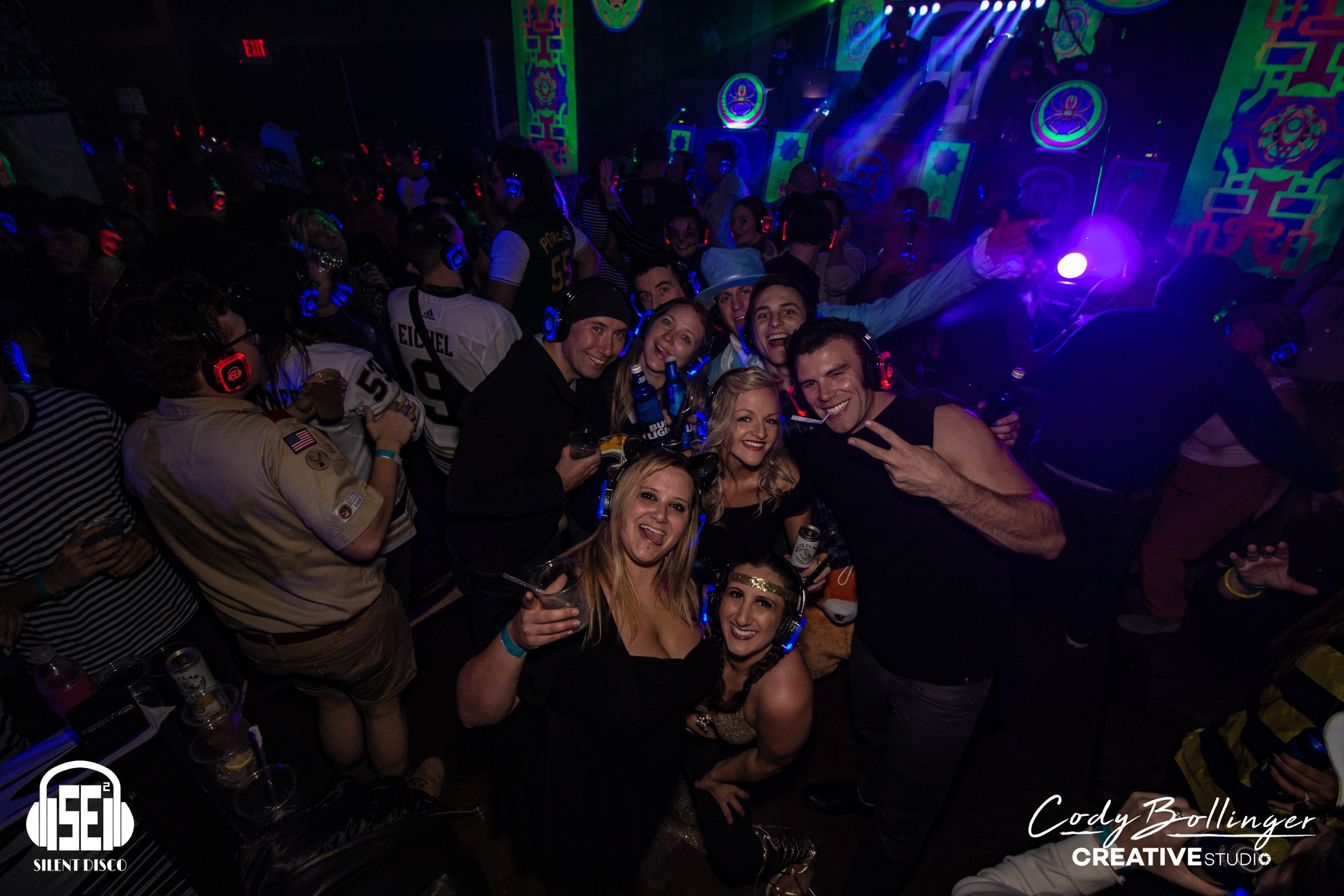 SE2 Silent Disco guests at Buffalo Iron Works in Buffalo.