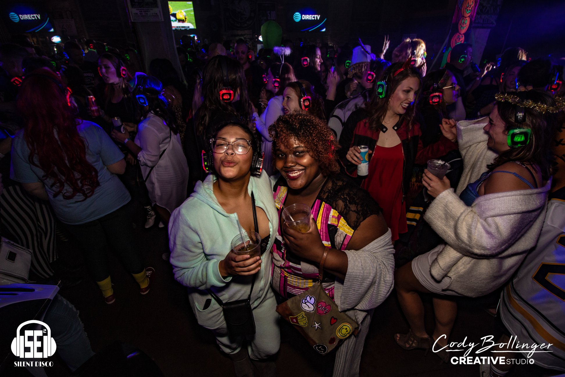 SE2 Silent Disco guests at Buffalo Iron Works in Buffalo.