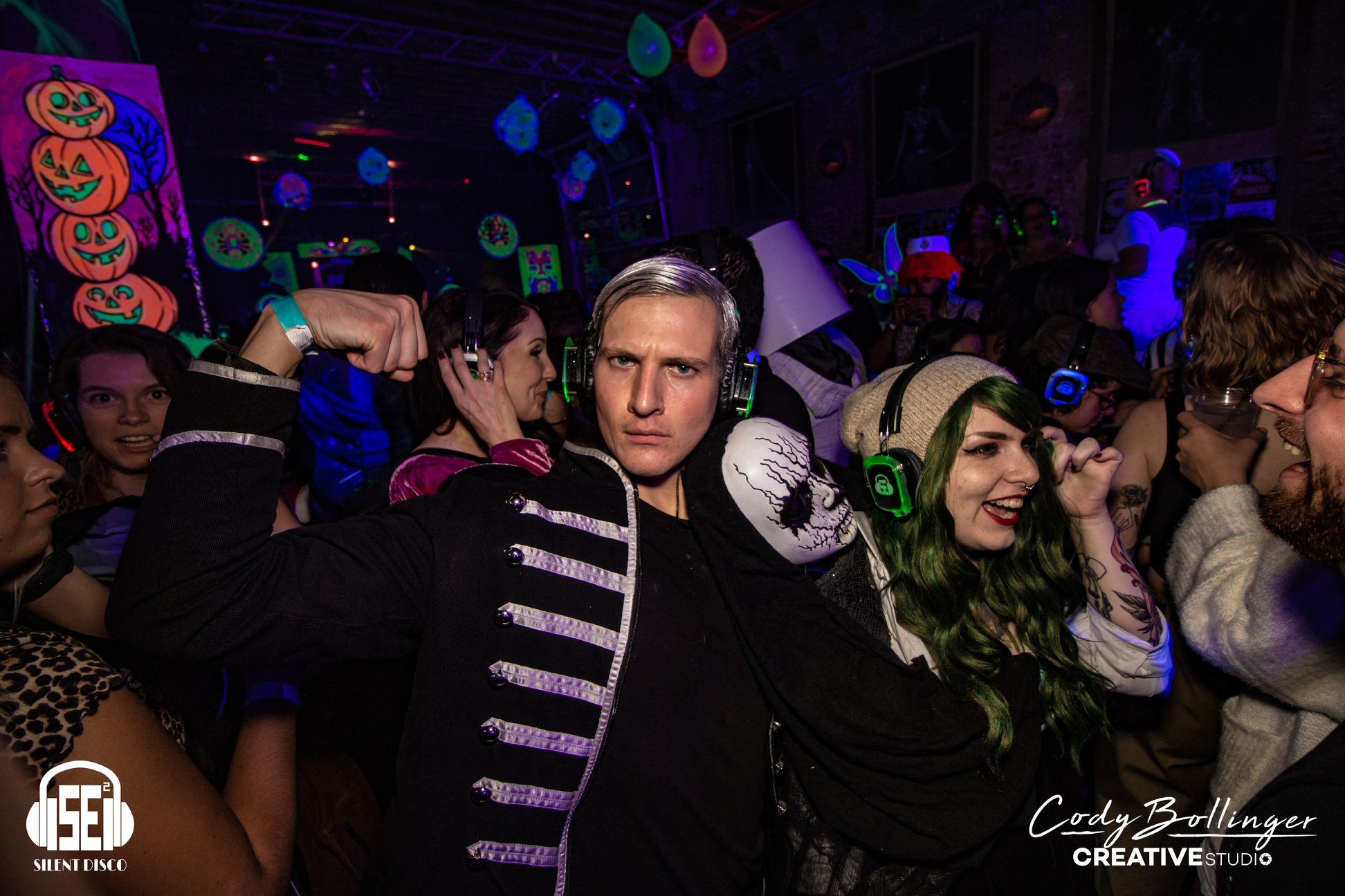 SE2 Silent Disco guests at Buffalo Iron Works in Buffalo.