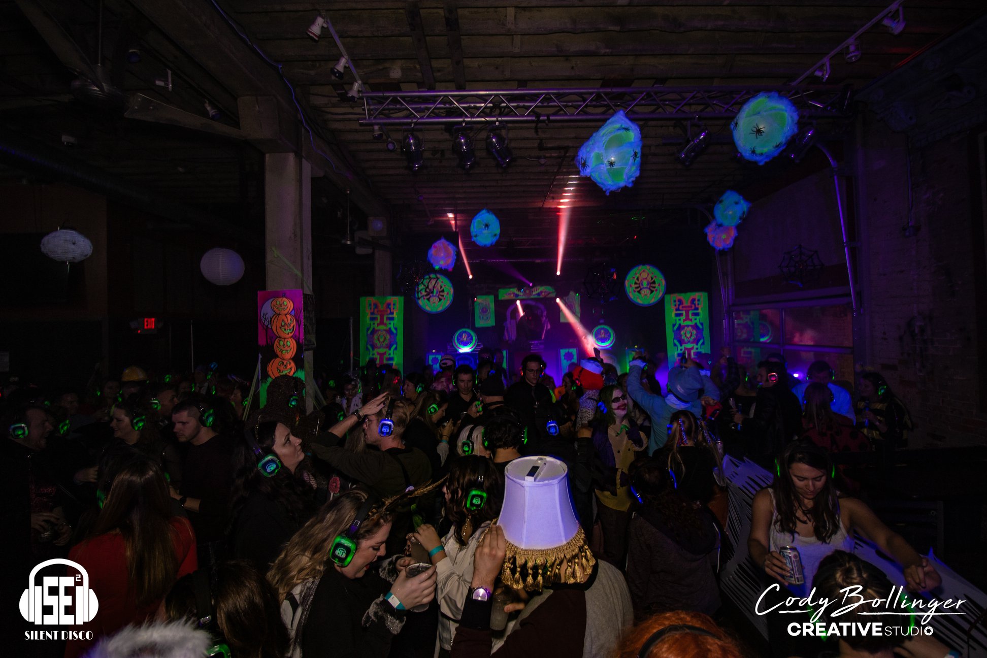 SE2 Silent Disco guests at Buffalo Iron Works in Buffalo.