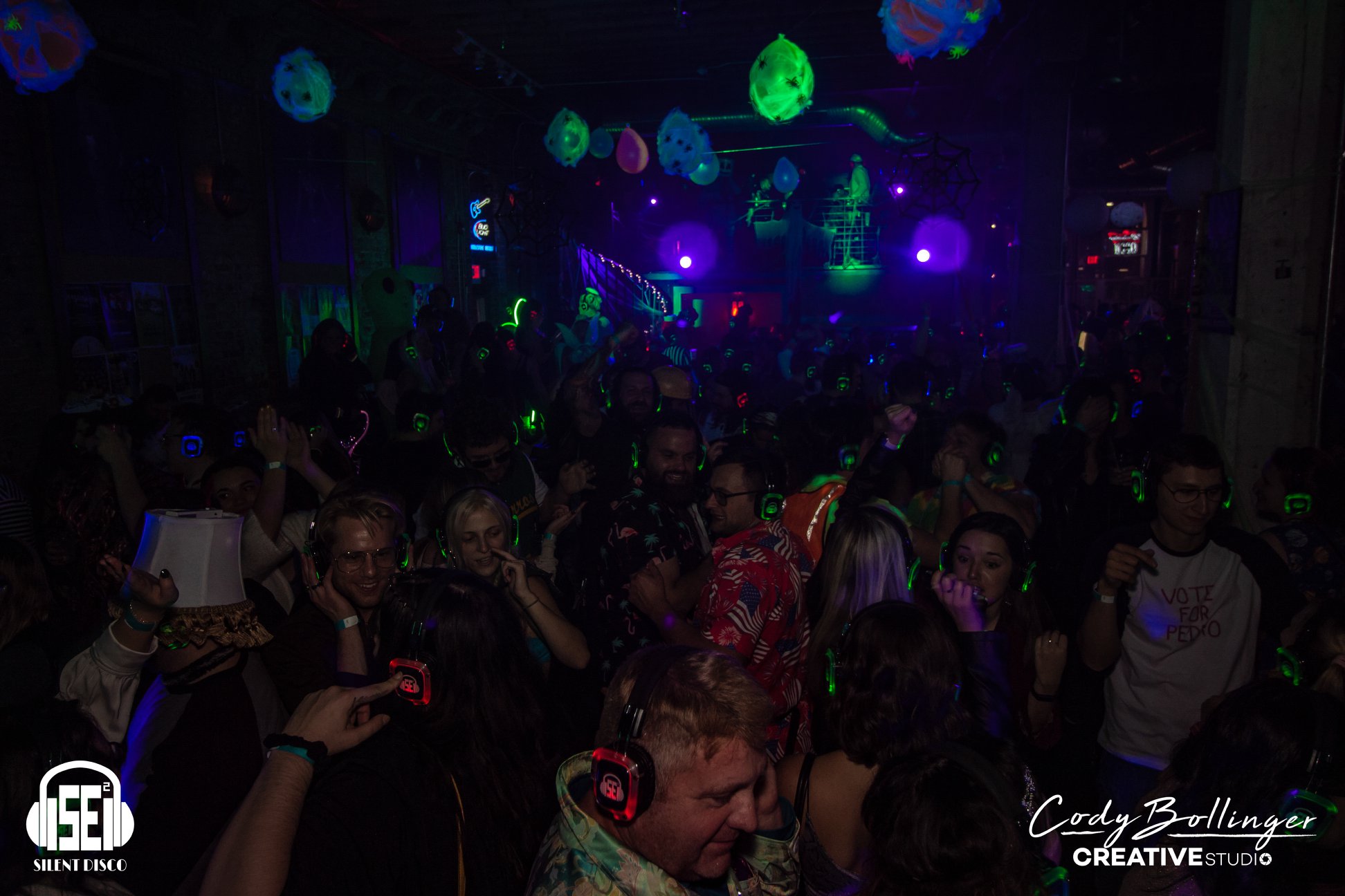 SE2 Silent Disco guests at Buffalo Iron Works in Buffalo.