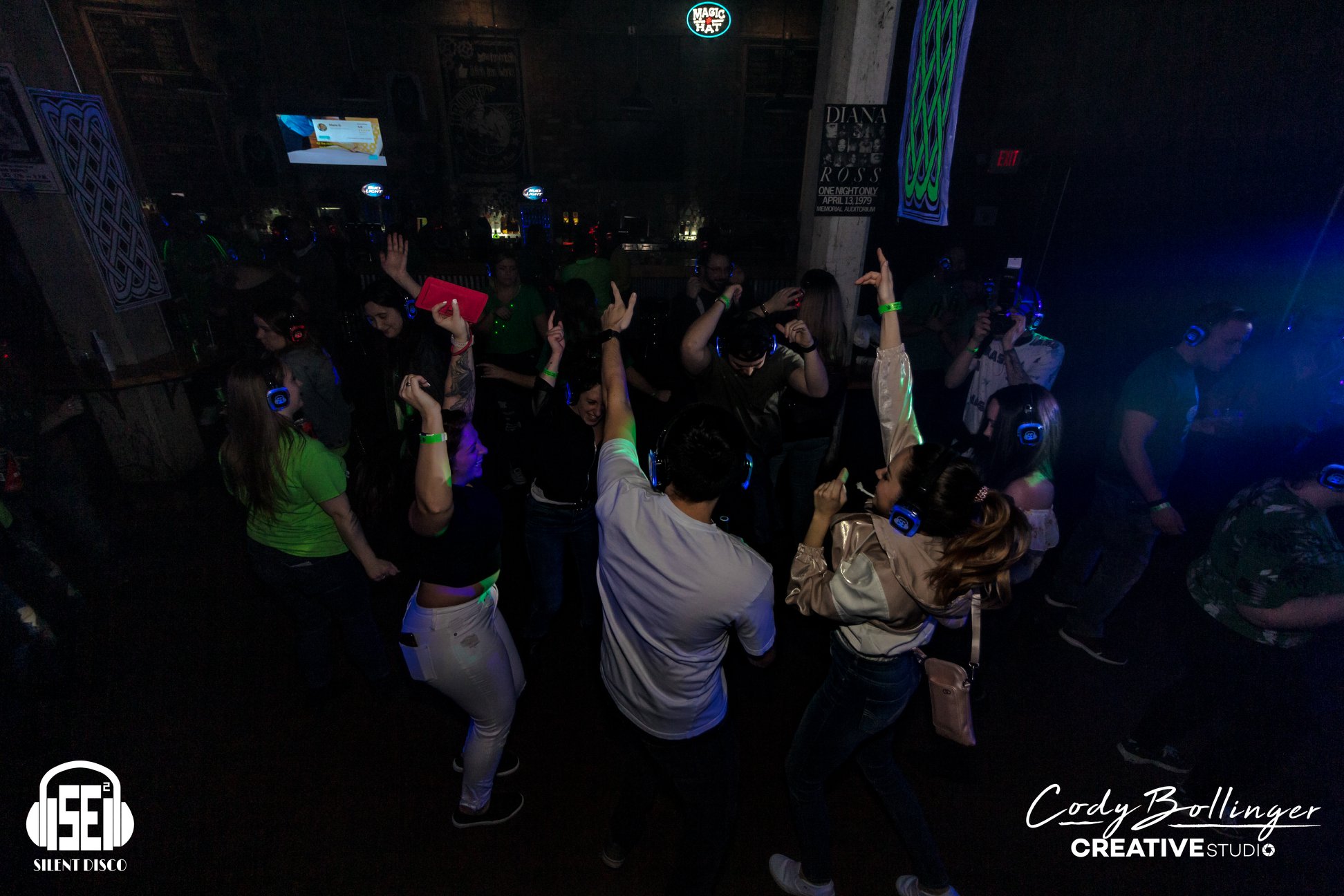 SE2 Silent Disco guests at Buffalo Iron Works in Buffalo.