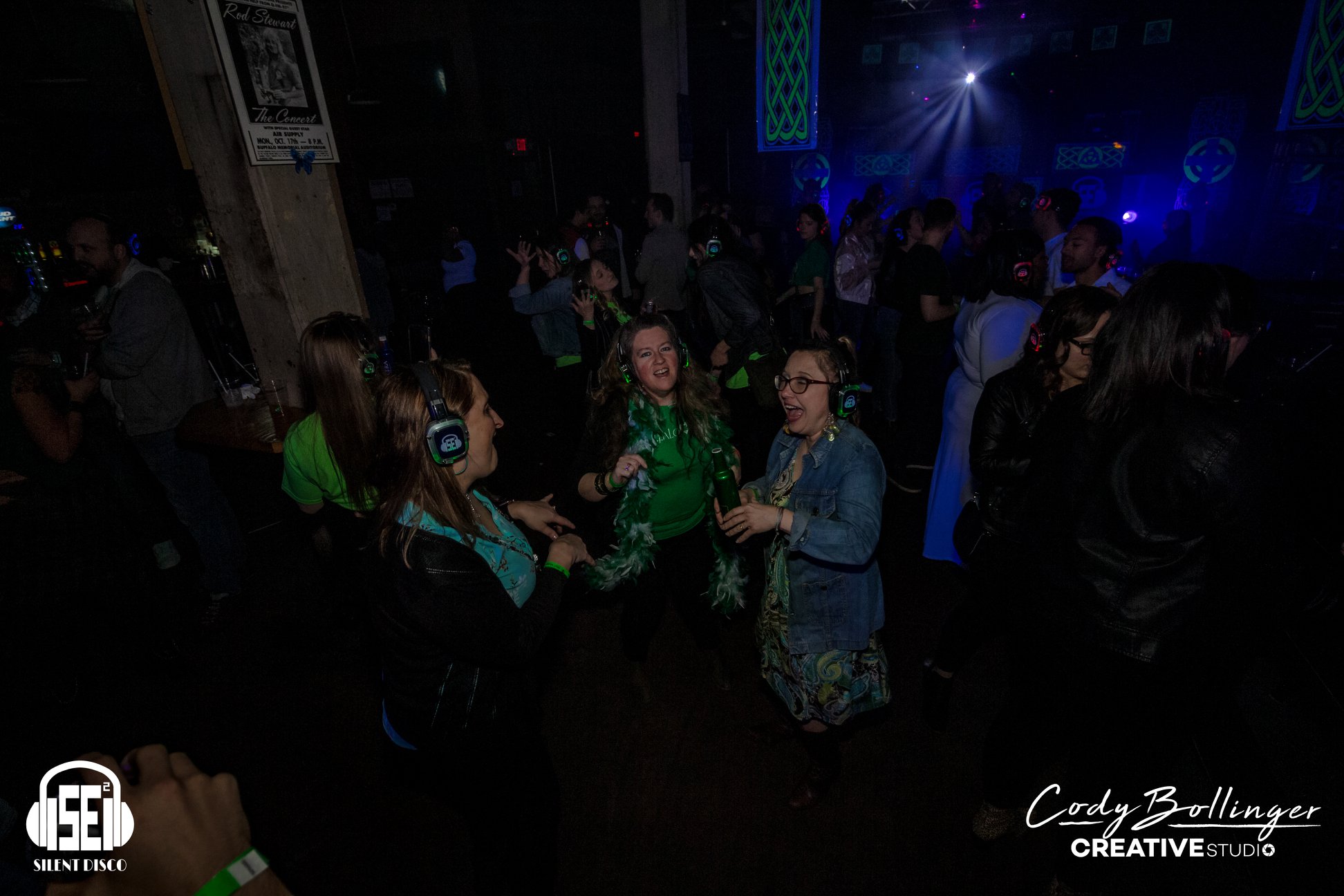 SE2 Silent Disco guests at Buffalo Iron Works in Buffalo.