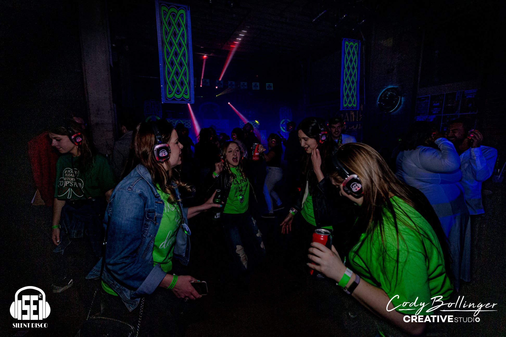 SE2 Silent Disco guests at Buffalo Iron Works in Buffalo.