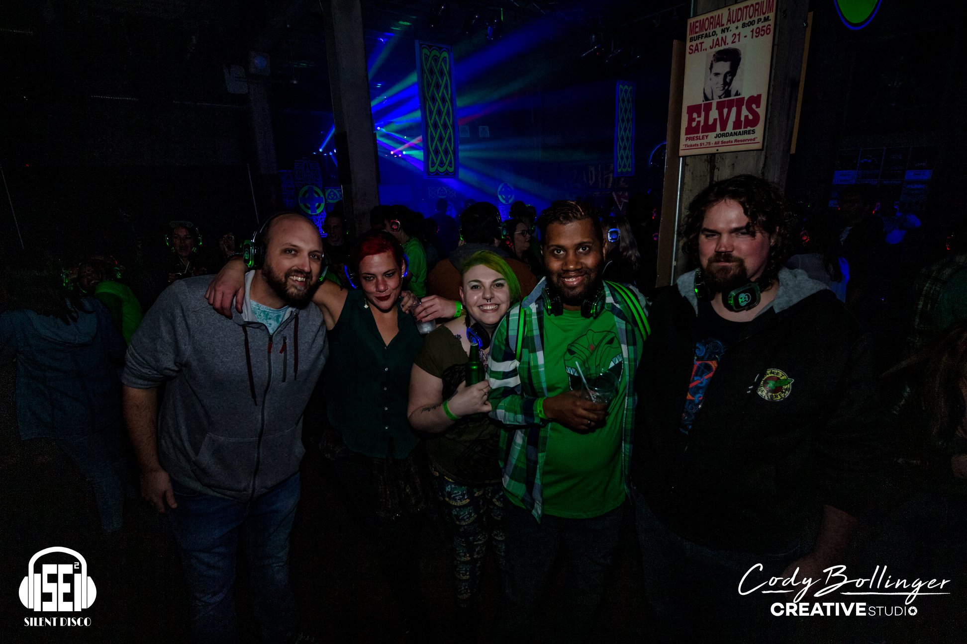 SE2 Silent Disco guests at Buffalo Iron Works in Buffalo.