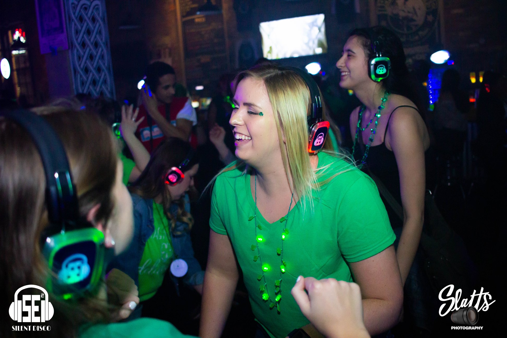 SE2 Silent Disco guests at Buffalo Iron Works in Buffalo.