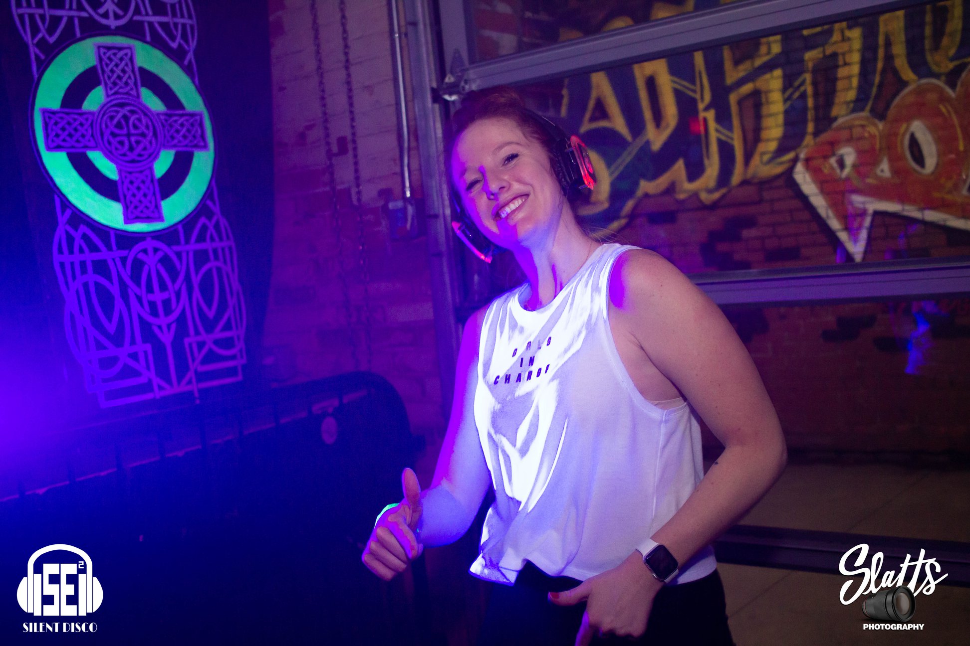 SE2 Silent Disco guests at Buffalo Iron Works in Buffalo.
