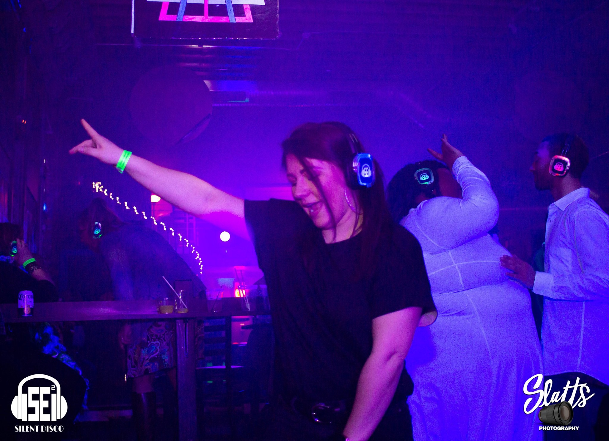 SE2 Silent Disco guests at Buffalo Iron Works in Buffalo.