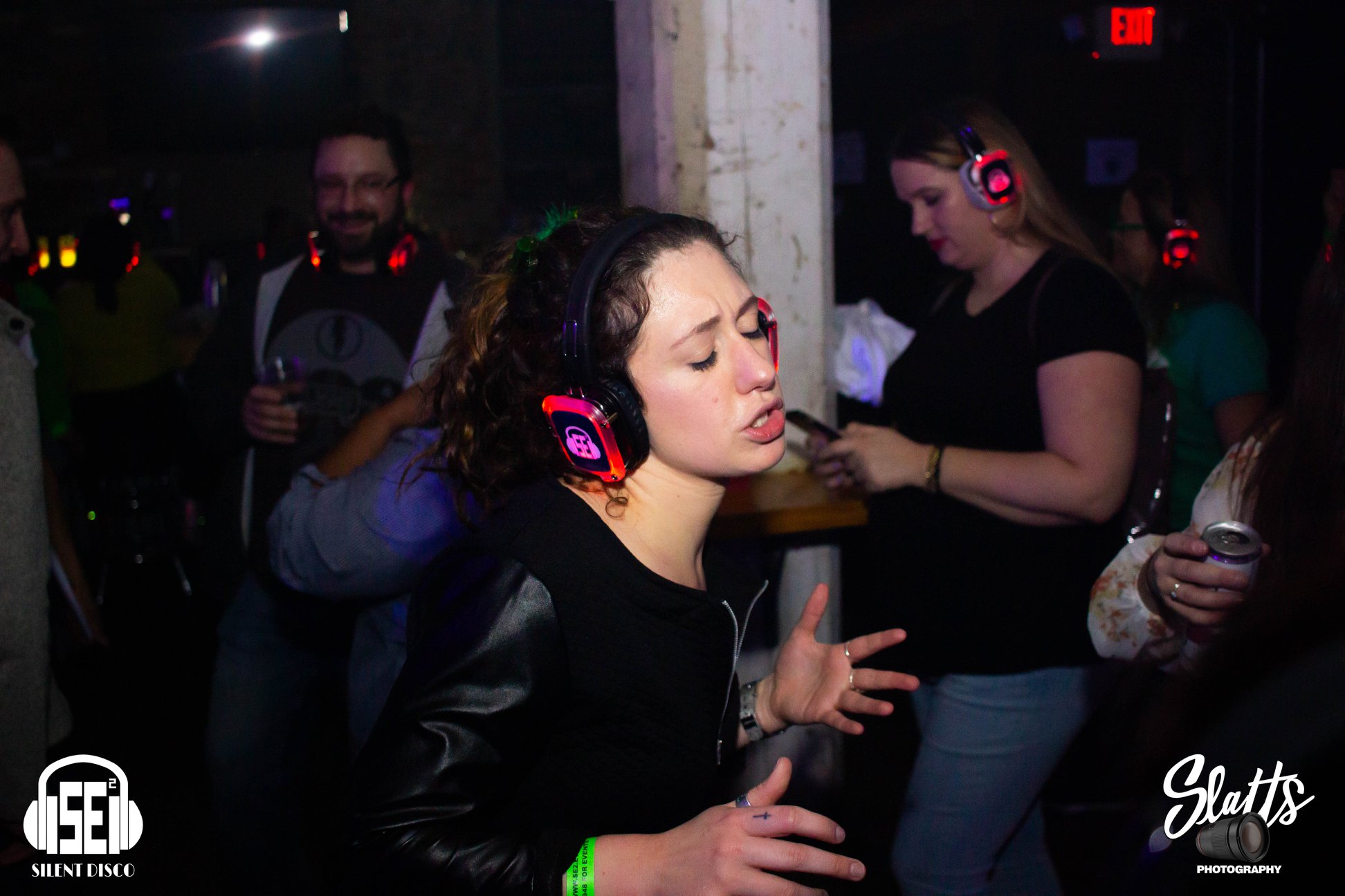 SE2 Silent Disco guests at Buffalo Iron Works in Buffalo.