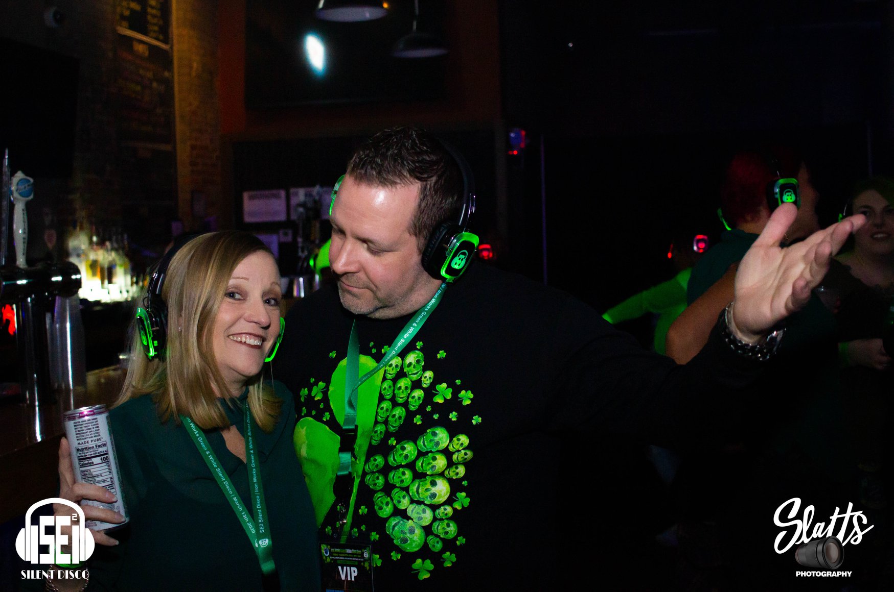 SE2 Silent Disco guests at Buffalo Iron Works in Buffalo.