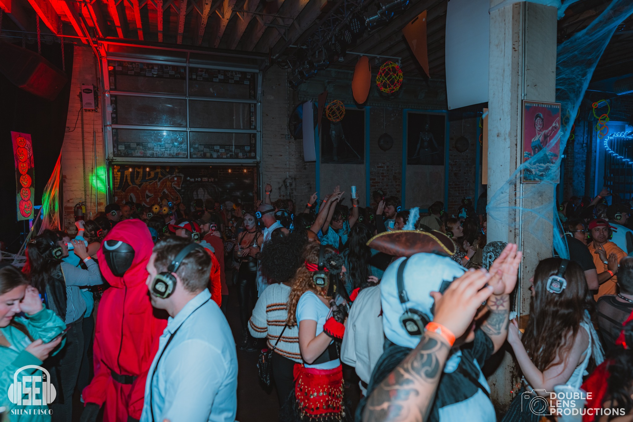 SE2 Silent Disco guests at Buffalo Iron Works in Buffalo.