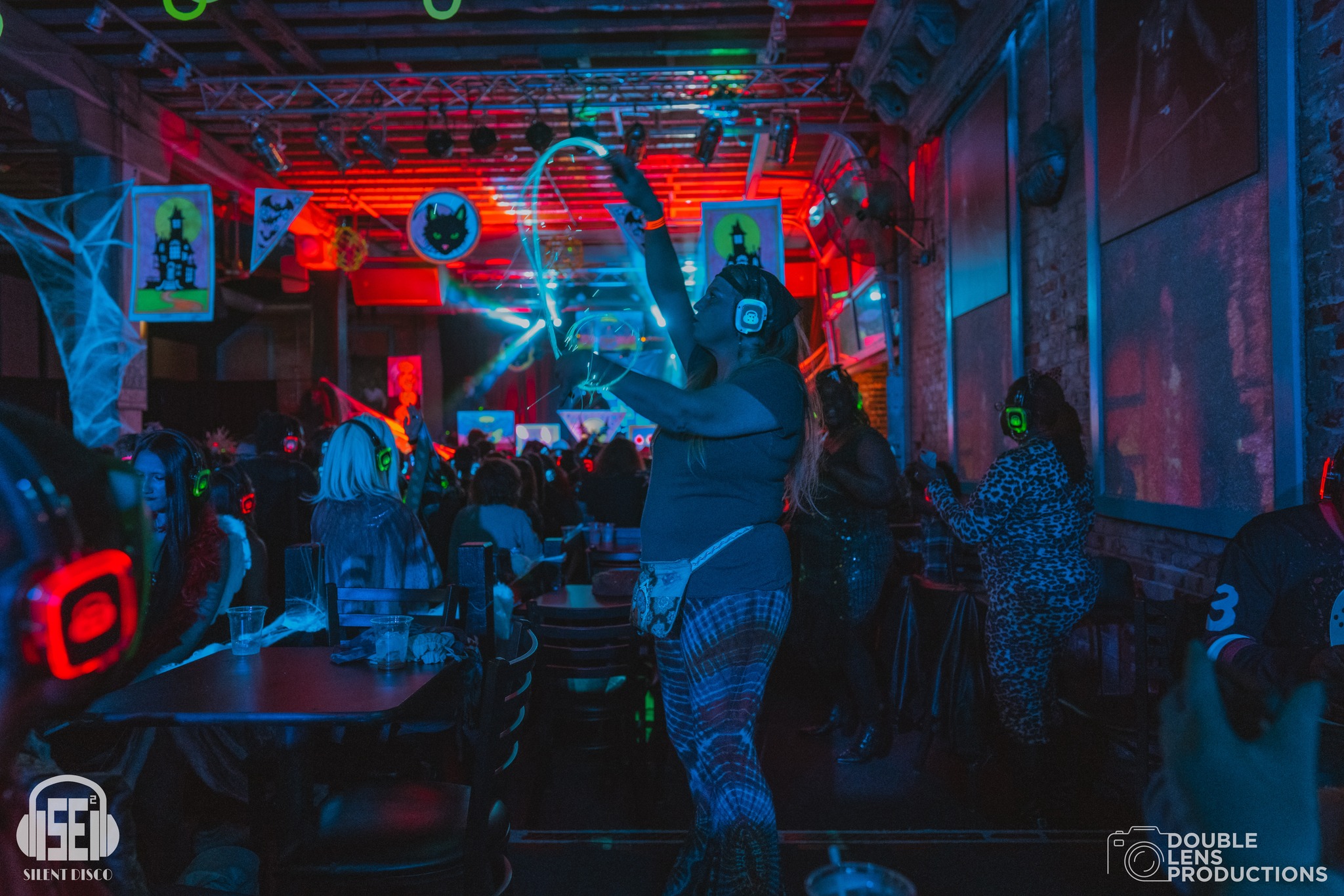 SE2 Silent Disco guests at Buffalo Iron Works in Buffalo.