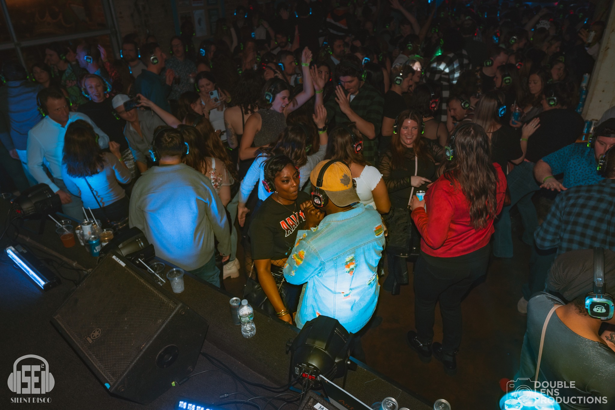SE2 Silent Disco guests at Buffalo Iron Works in Buffalo.
