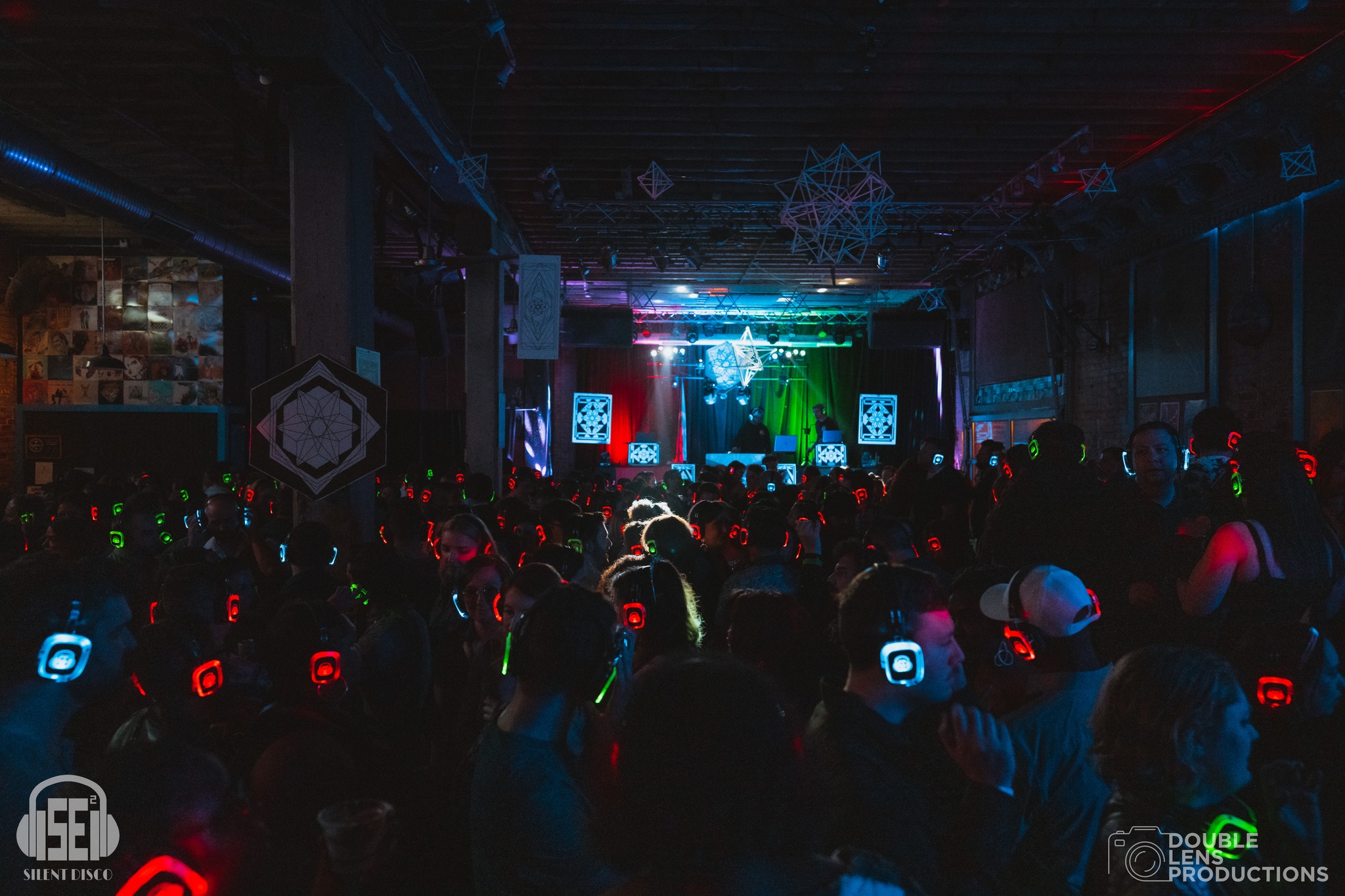 SE2 Silent Disco guests at Buffalo Iron Works in Buffalo.
