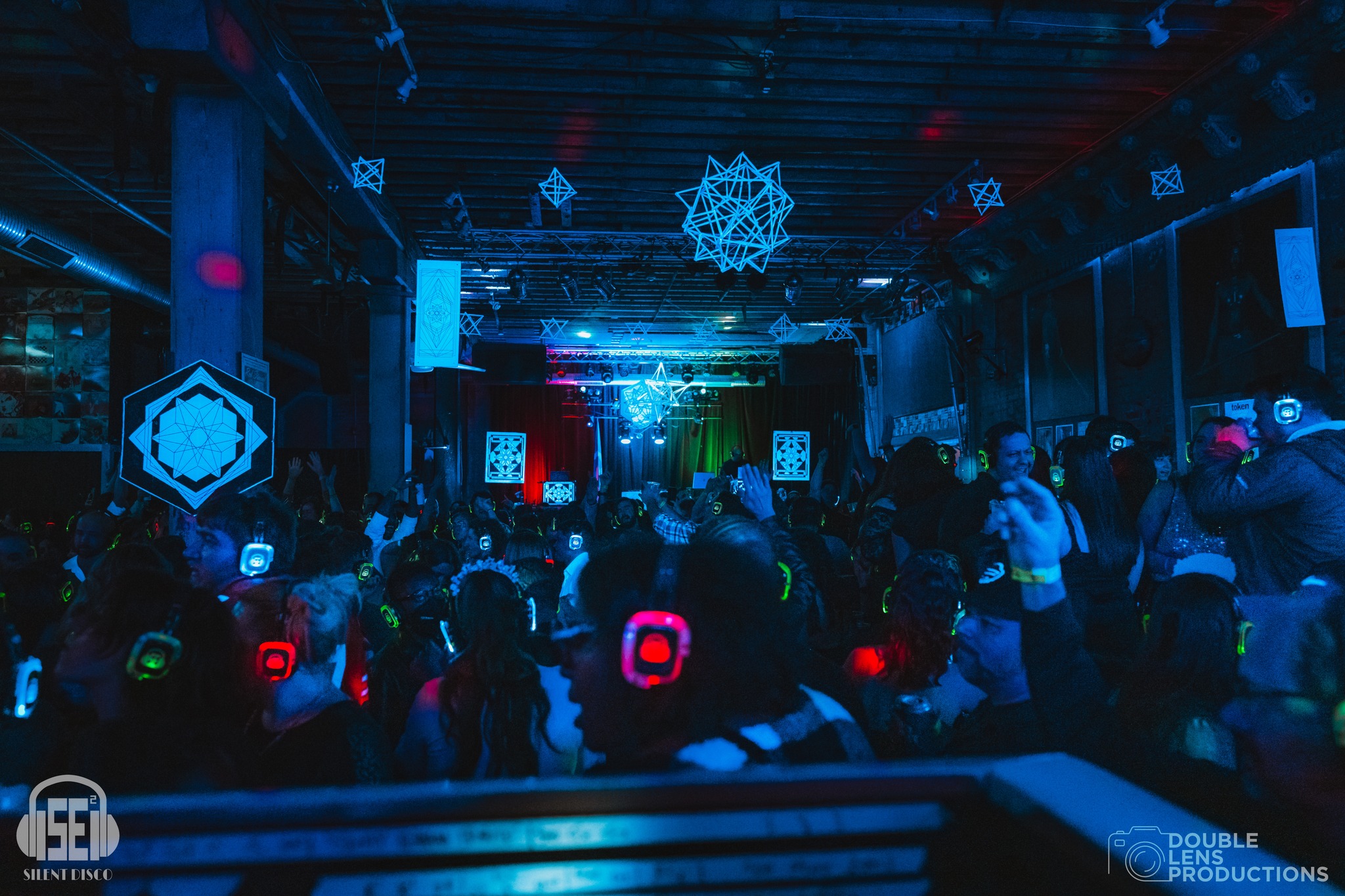 SE2 Silent Disco guests at Buffalo Iron Works in Buffalo.
