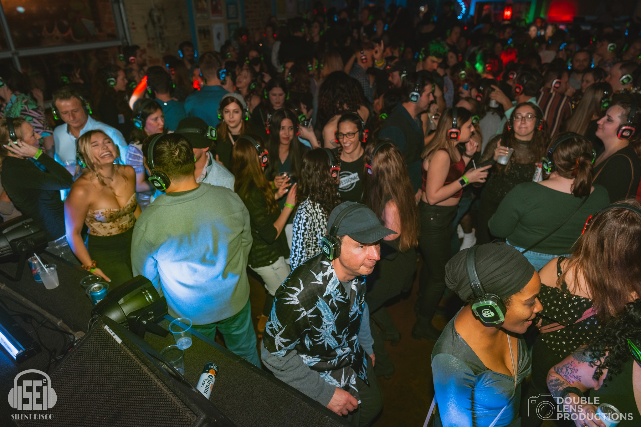 SE2 Silent Disco guests at Buffalo Iron Works in Buffalo.