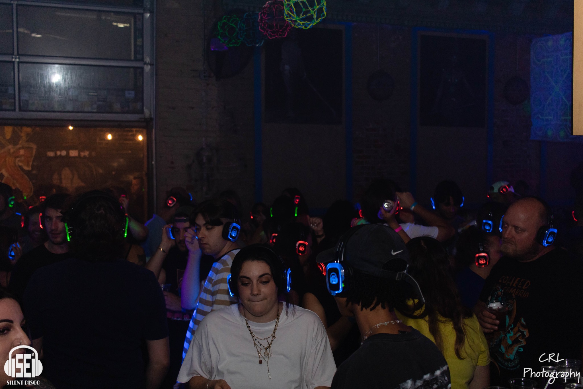 SE2 Silent Disco guests at Buffalo Iron Works in Buffalo.