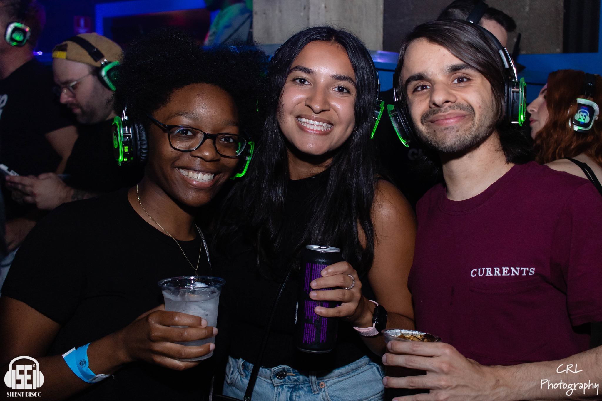 SE2 Silent Disco guests at Buffalo Iron Works in Buffalo.