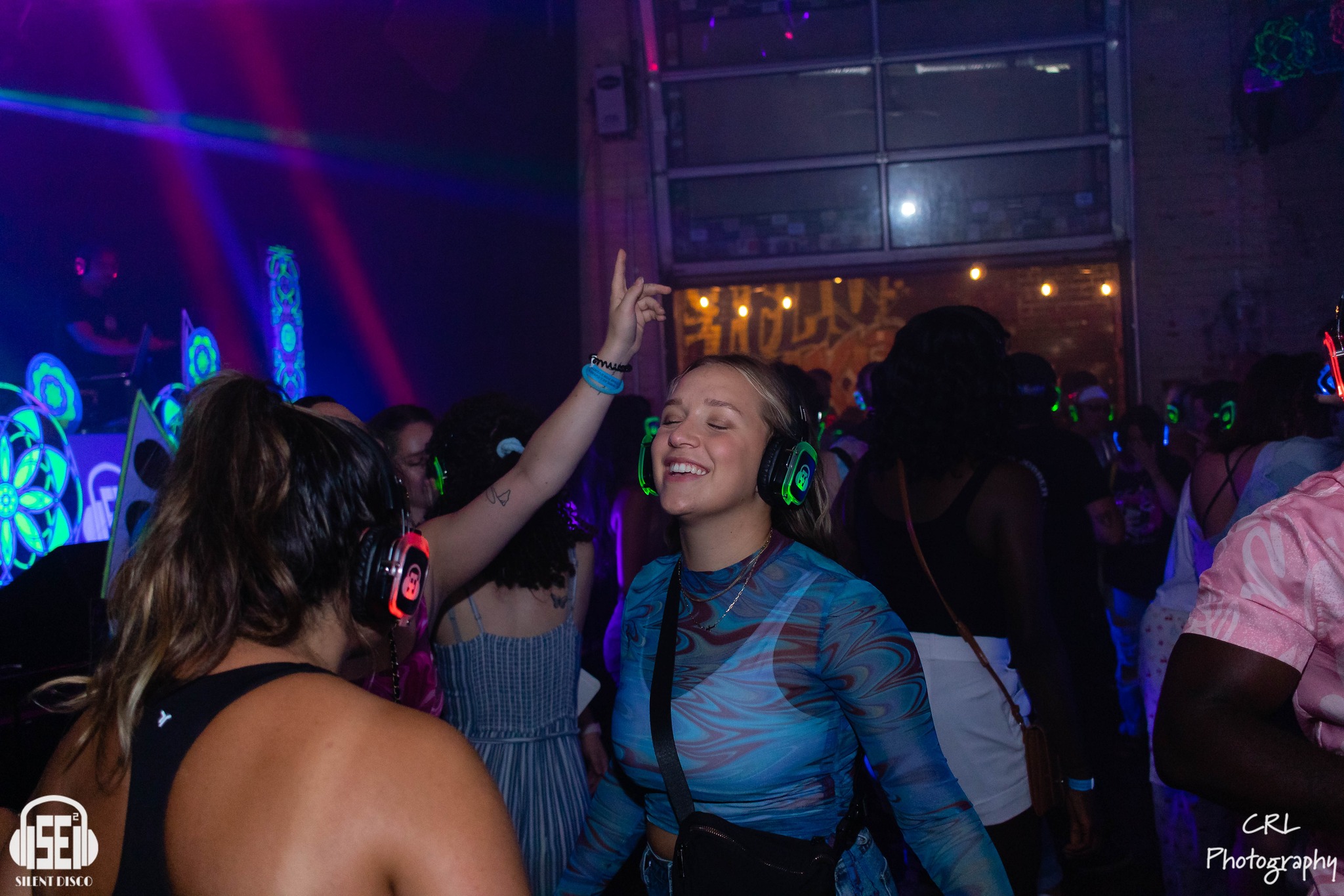 SE2 Silent Disco guests at Buffalo Iron Works in Buffalo.