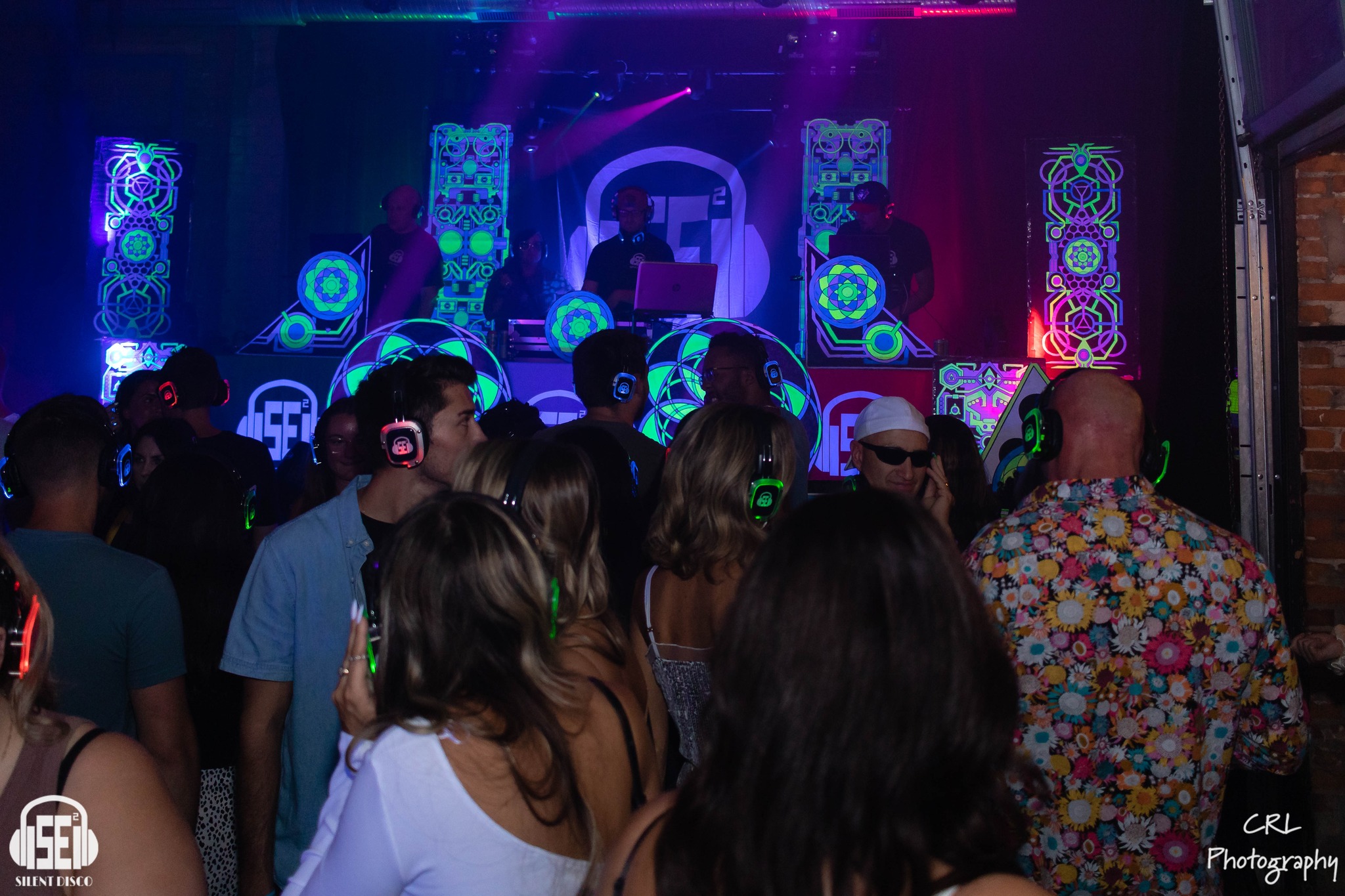 SE2 Silent Disco guests at Buffalo Iron Works in Buffalo.