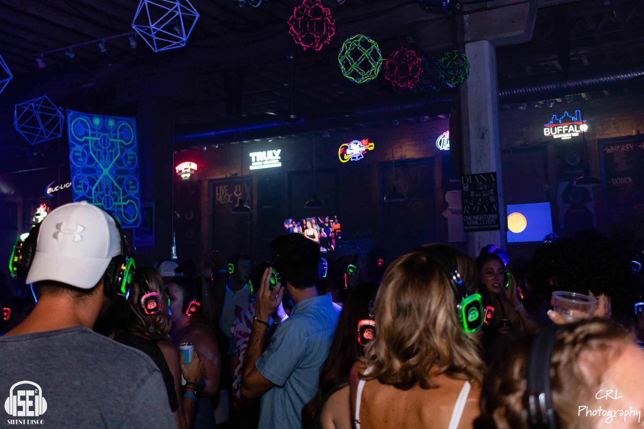 SE2 Silent Disco guests at Buffalo Iron Works in Buffalo.
