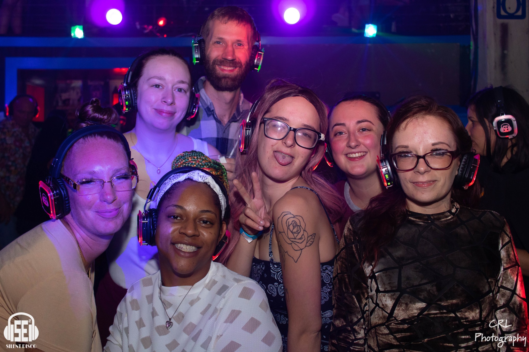 SE2 Silent Disco guests at Buffalo Iron Works in Buffalo.