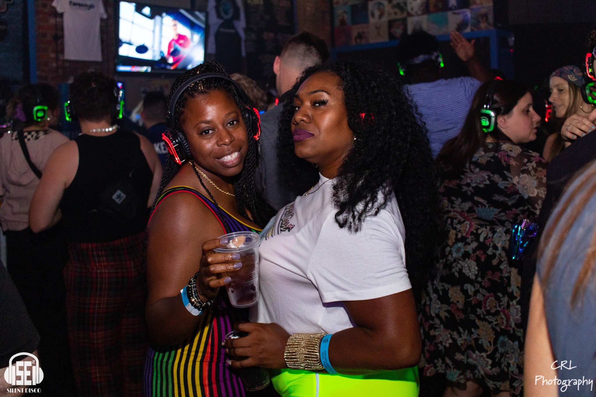 SE2 Silent Disco guests at Buffalo Iron Works in Buffalo.