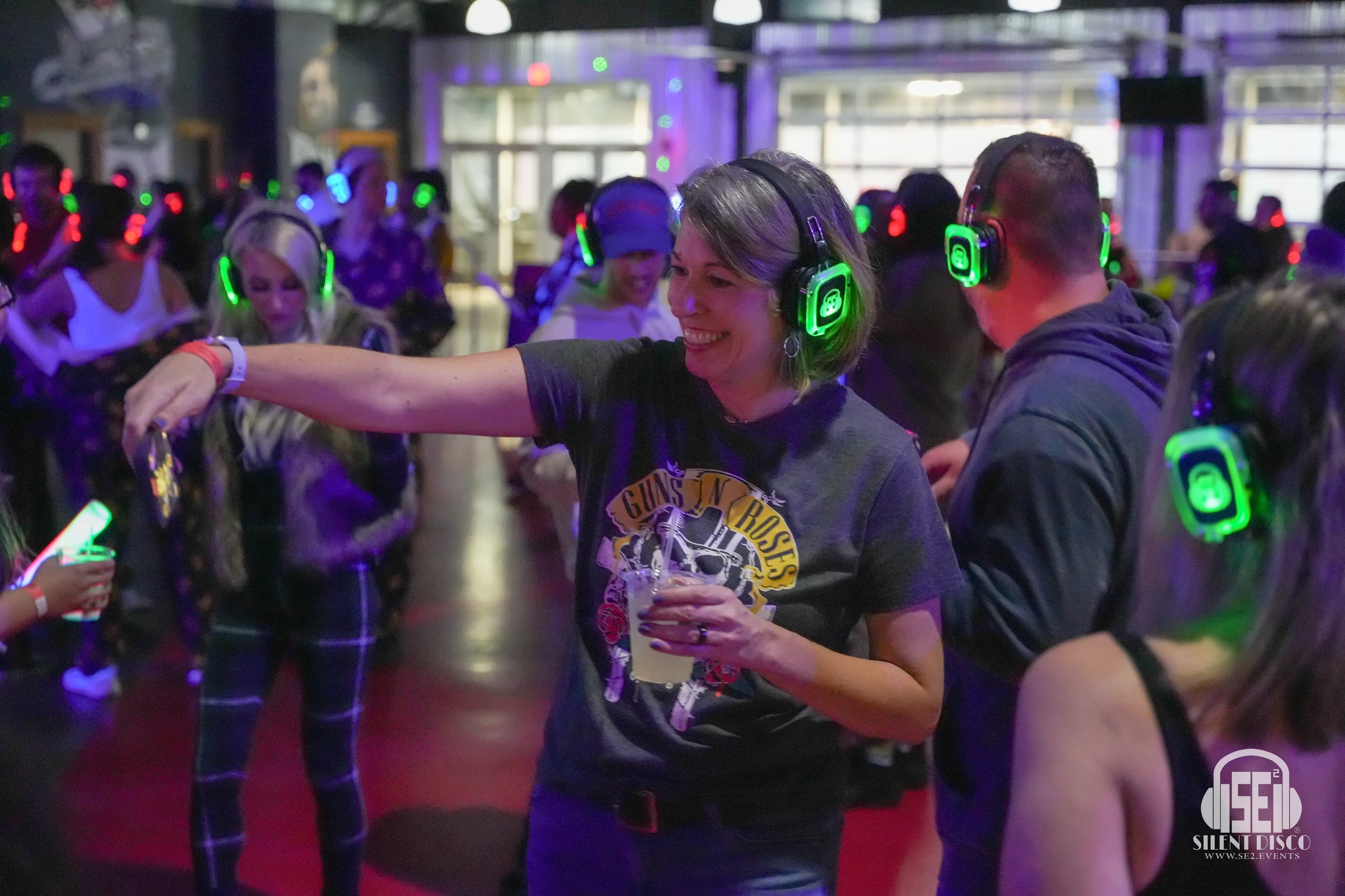 SE2 Silent Disco guests at Buffalo RiverWorks in Buffalo.