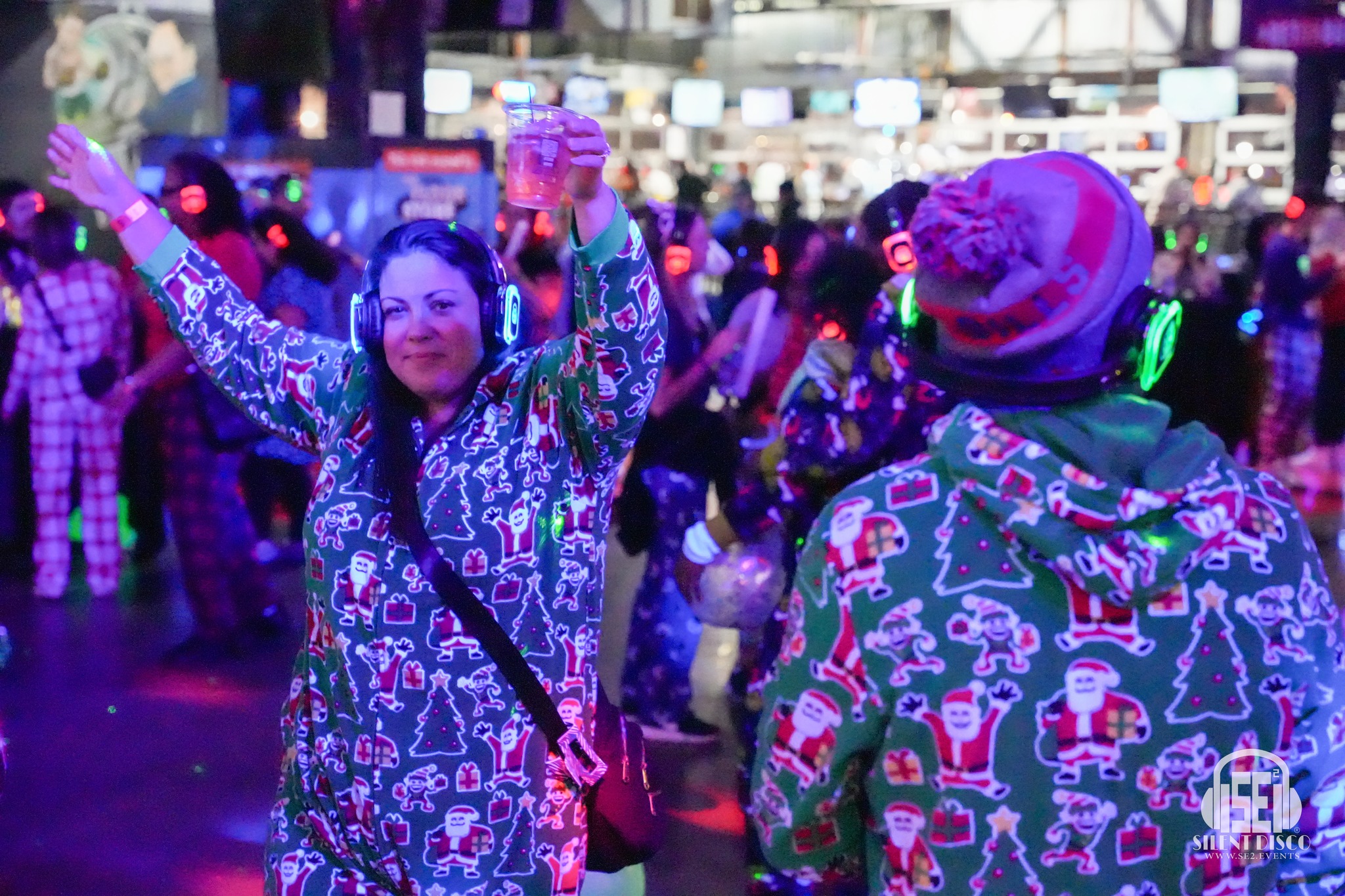 SE2 Silent Disco guests at Buffalo RiverWorks in Buffalo.