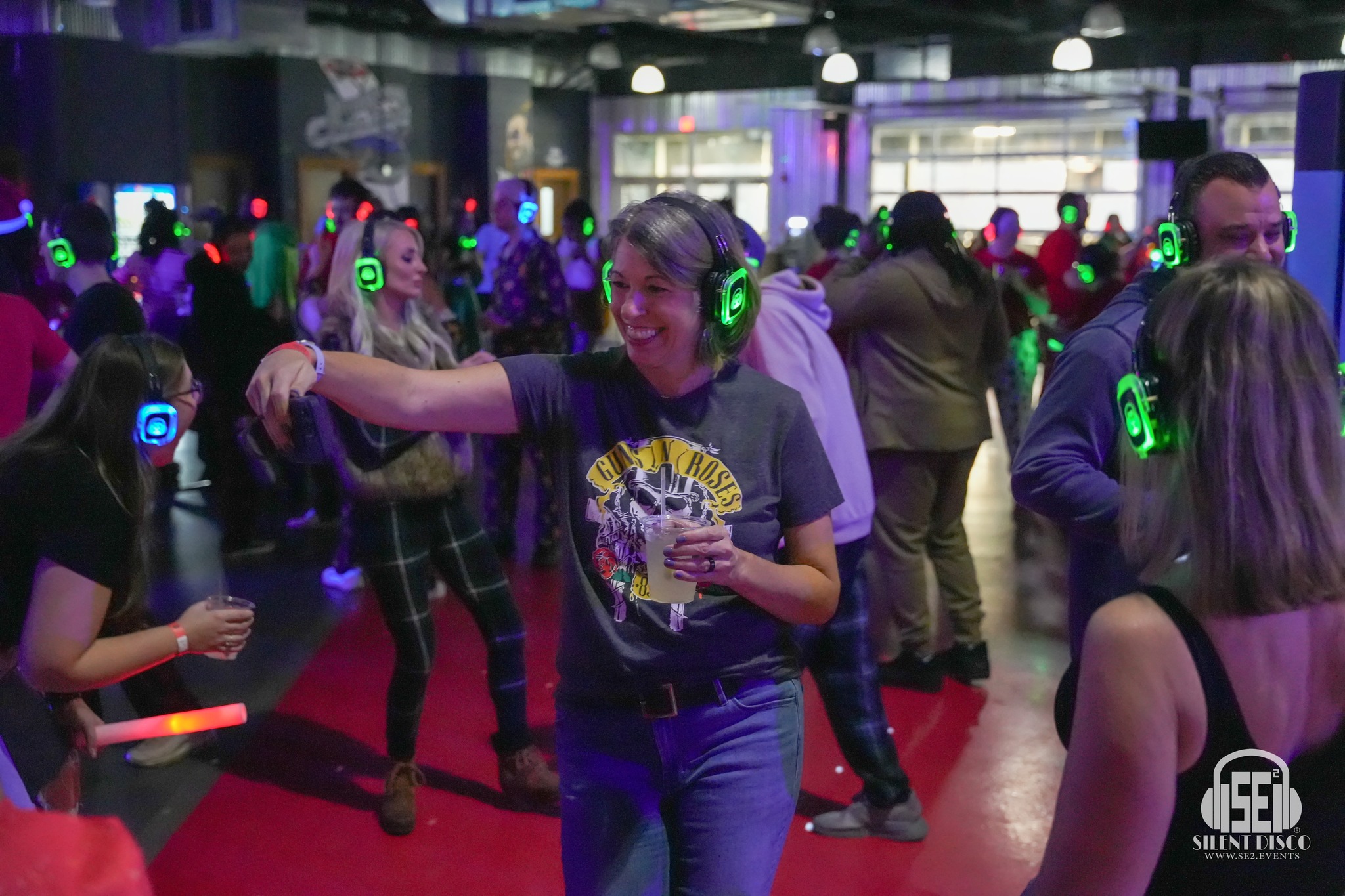 SE2 Silent Disco guests at Buffalo RiverWorks in Buffalo.