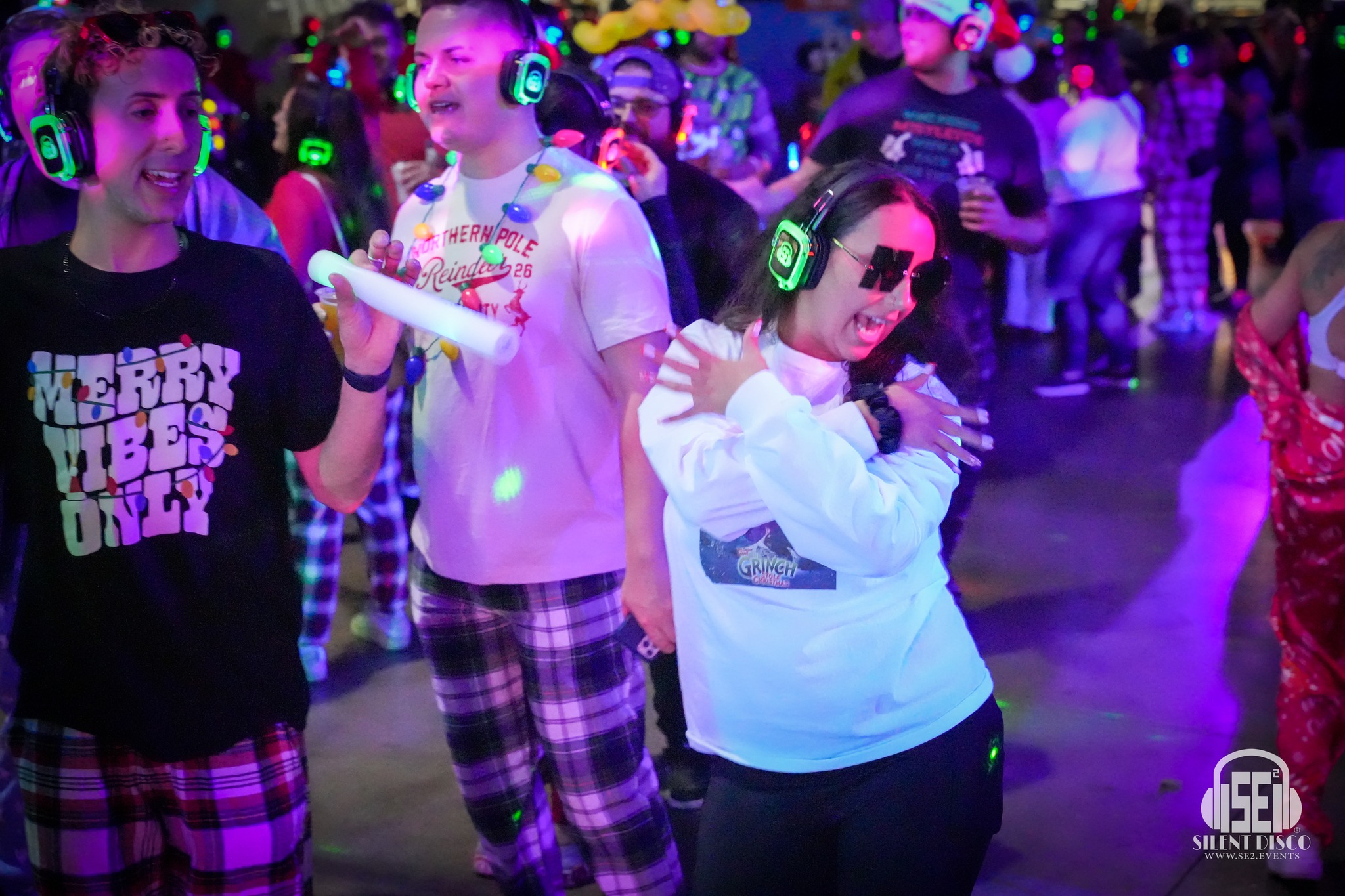 SE2 Silent Disco guests at Buffalo RiverWorks in Buffalo.