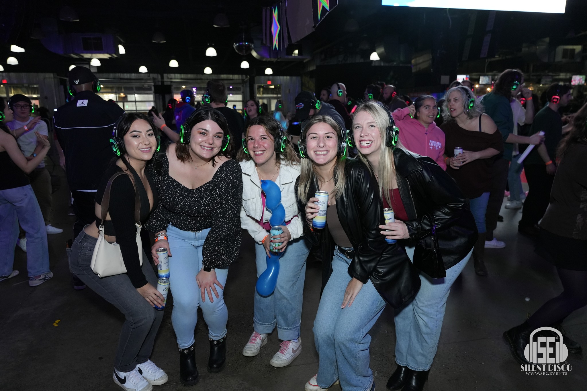 SE2 Silent Disco guests at Buffalo RiverWorks in Buffalo.