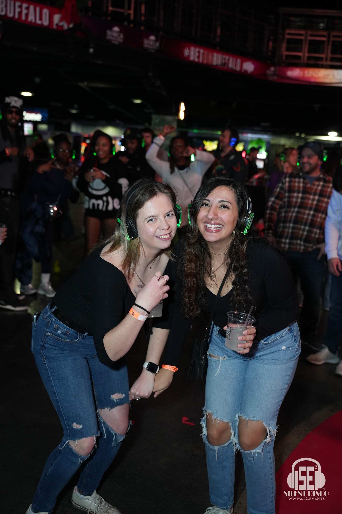 SE2 Silent Disco guests at Buffalo RiverWorks in Buffalo.
