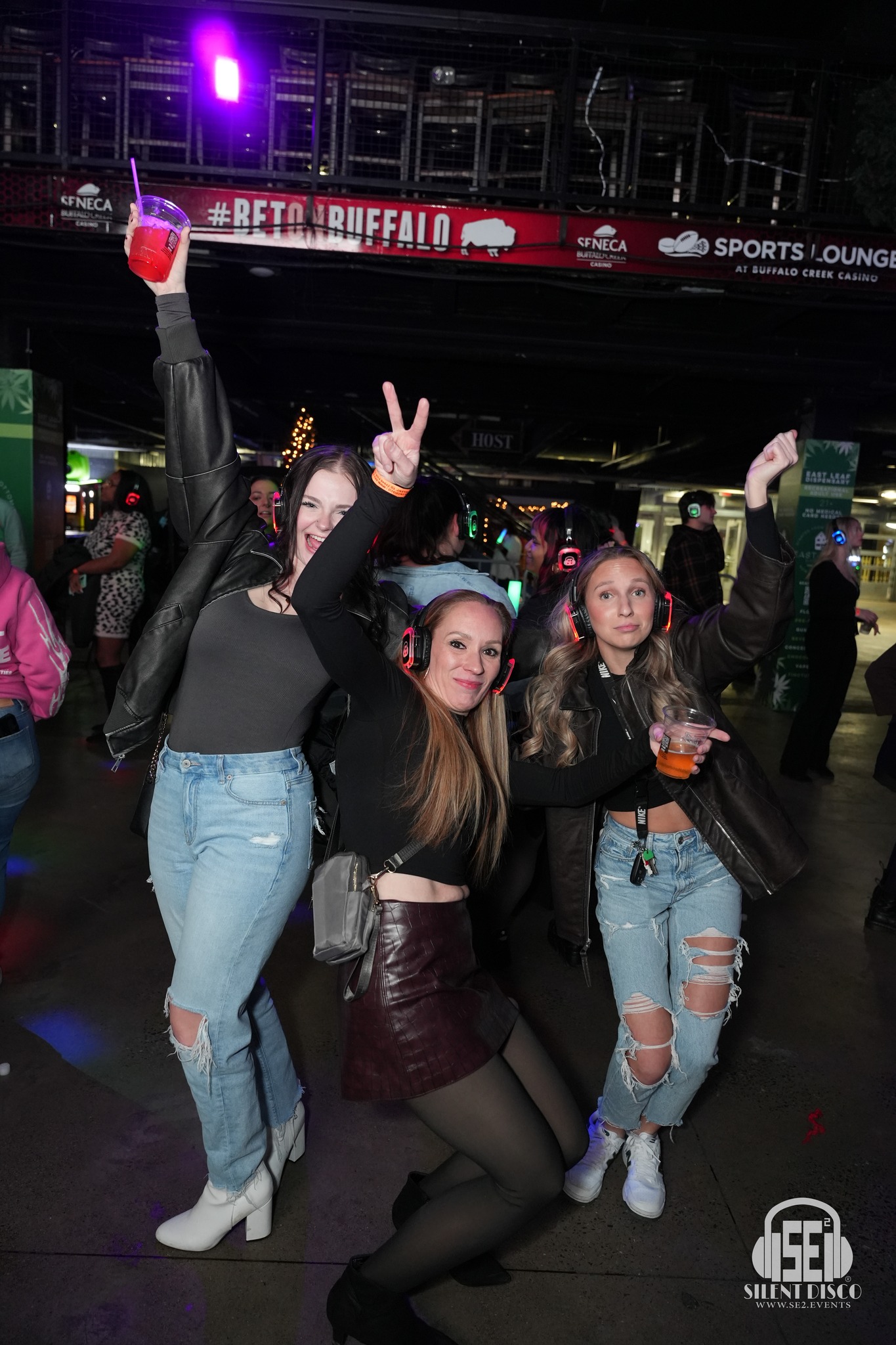SE2 Silent Disco guests at Buffalo RiverWorks in Buffalo.