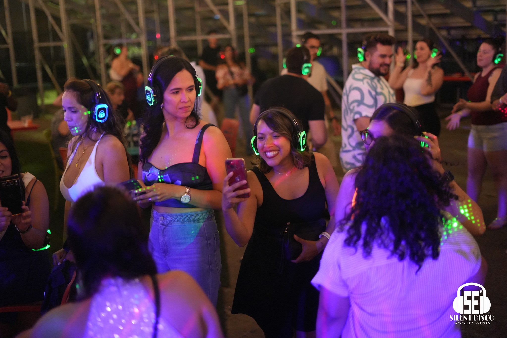 SE2 Silent Disco guests at Buffalo RiverWorks in Buffalo.
