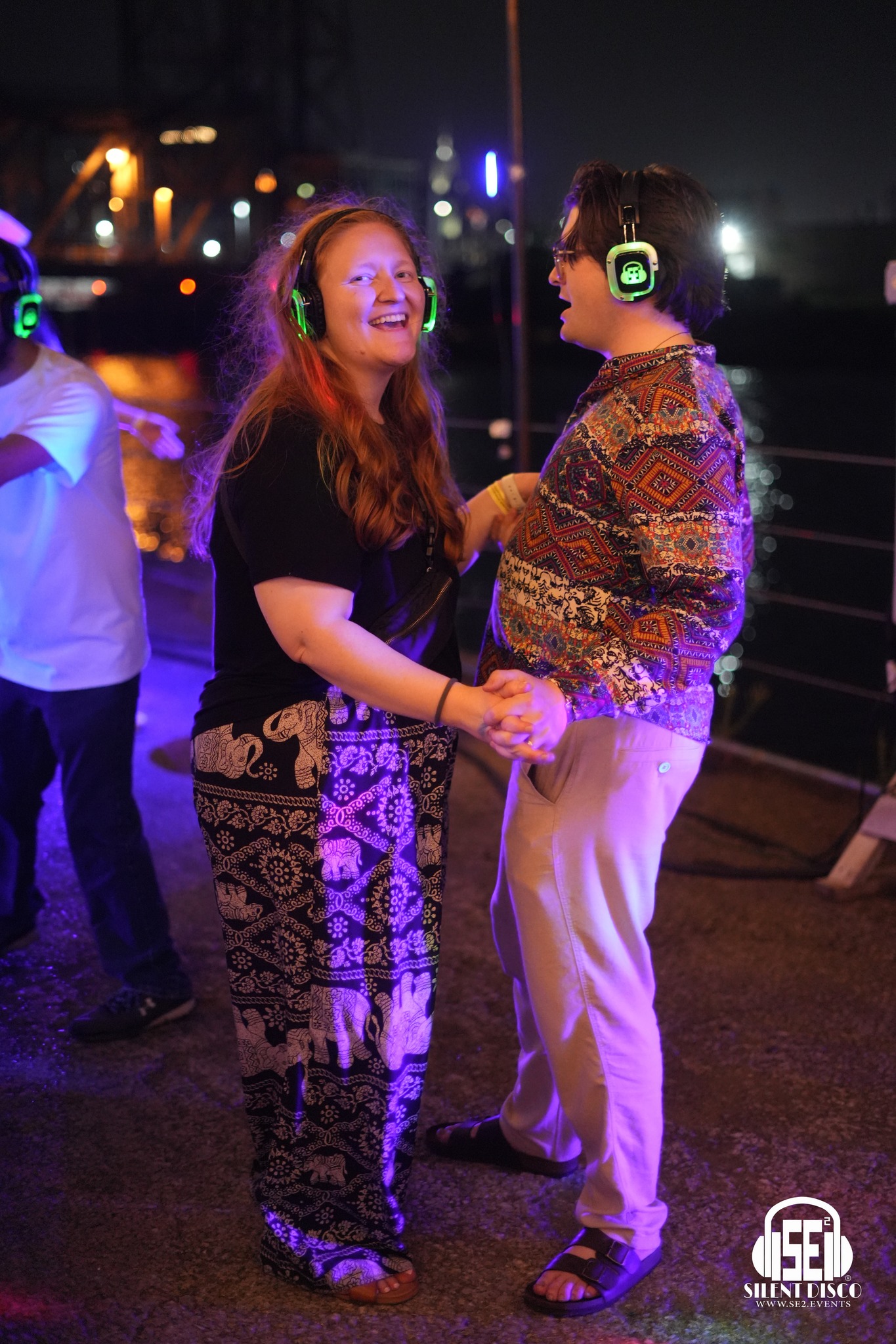 SE2 Silent Disco guests at Buffalo RiverWorks in Buffalo.