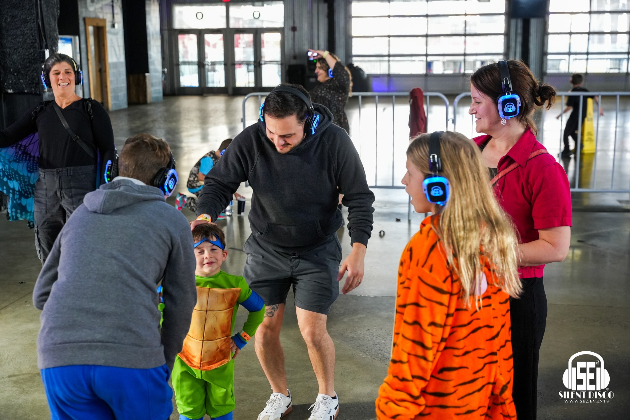 SE2 Silent Disco guests at Buffalo RiverWorks in Buffalo.