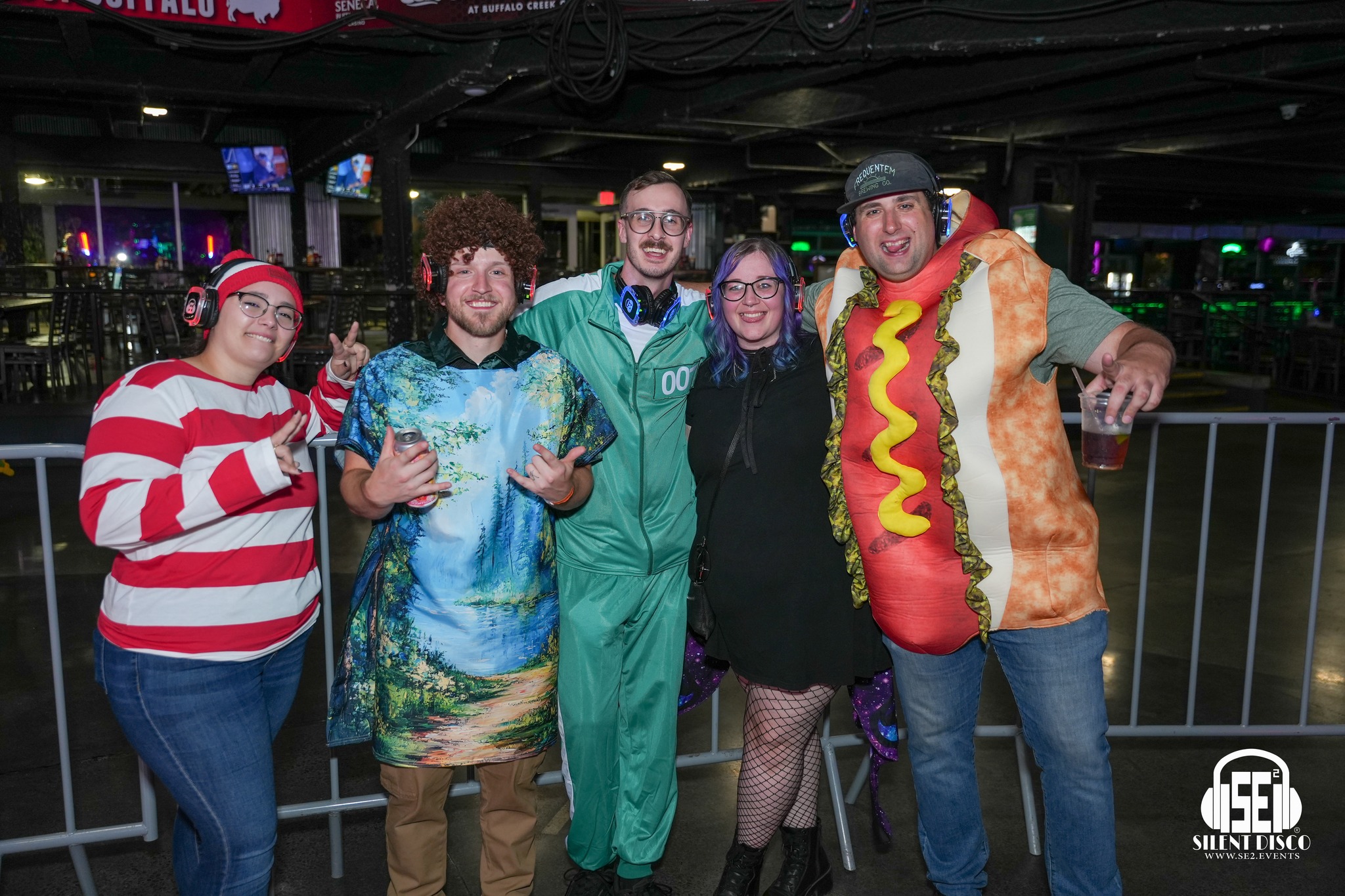 SE2 Silent Disco guests at Buffalo RiverWorks in Buffalo.