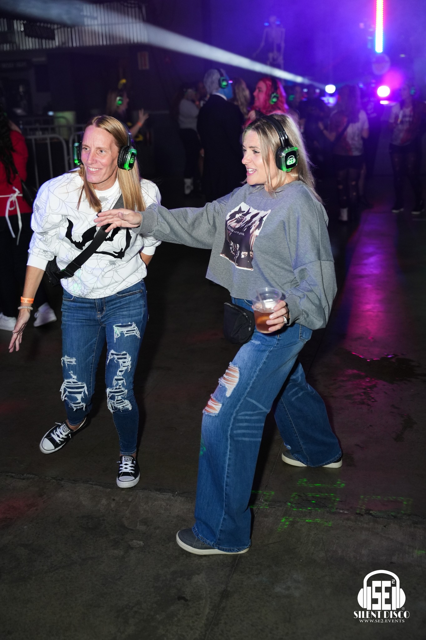 SE2 Silent Disco guests at Buffalo RiverWorks in Buffalo.