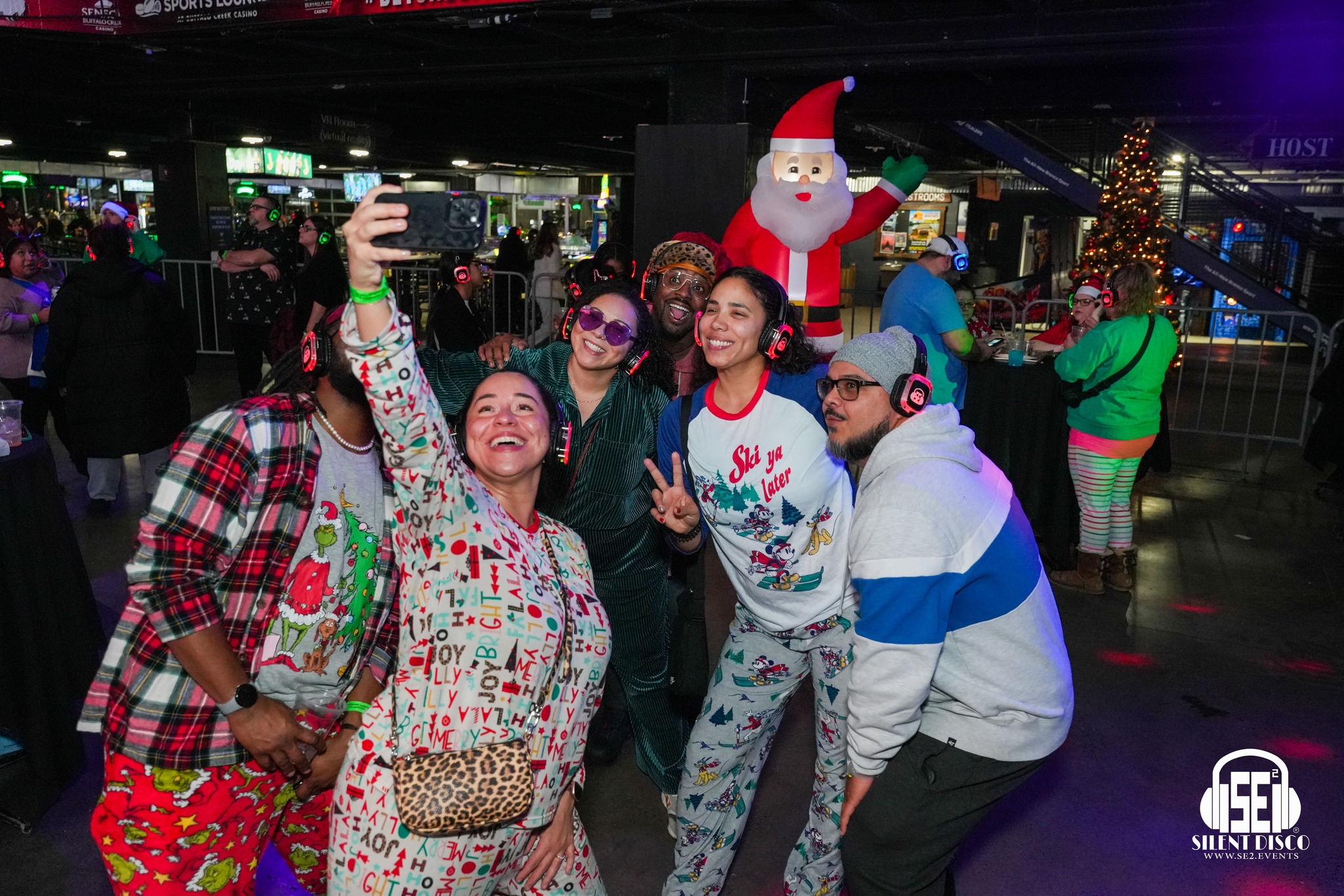 SE2 Silent Disco guests at Buffalo RiverWorks in Buffalo.