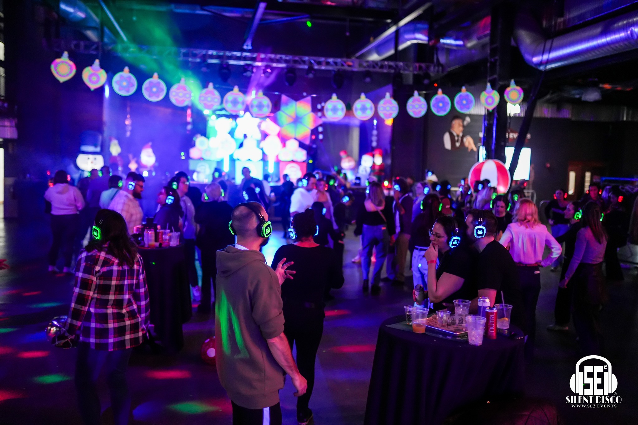 SE2 Silent Disco guests at Buffalo RiverWorks in Buffalo.