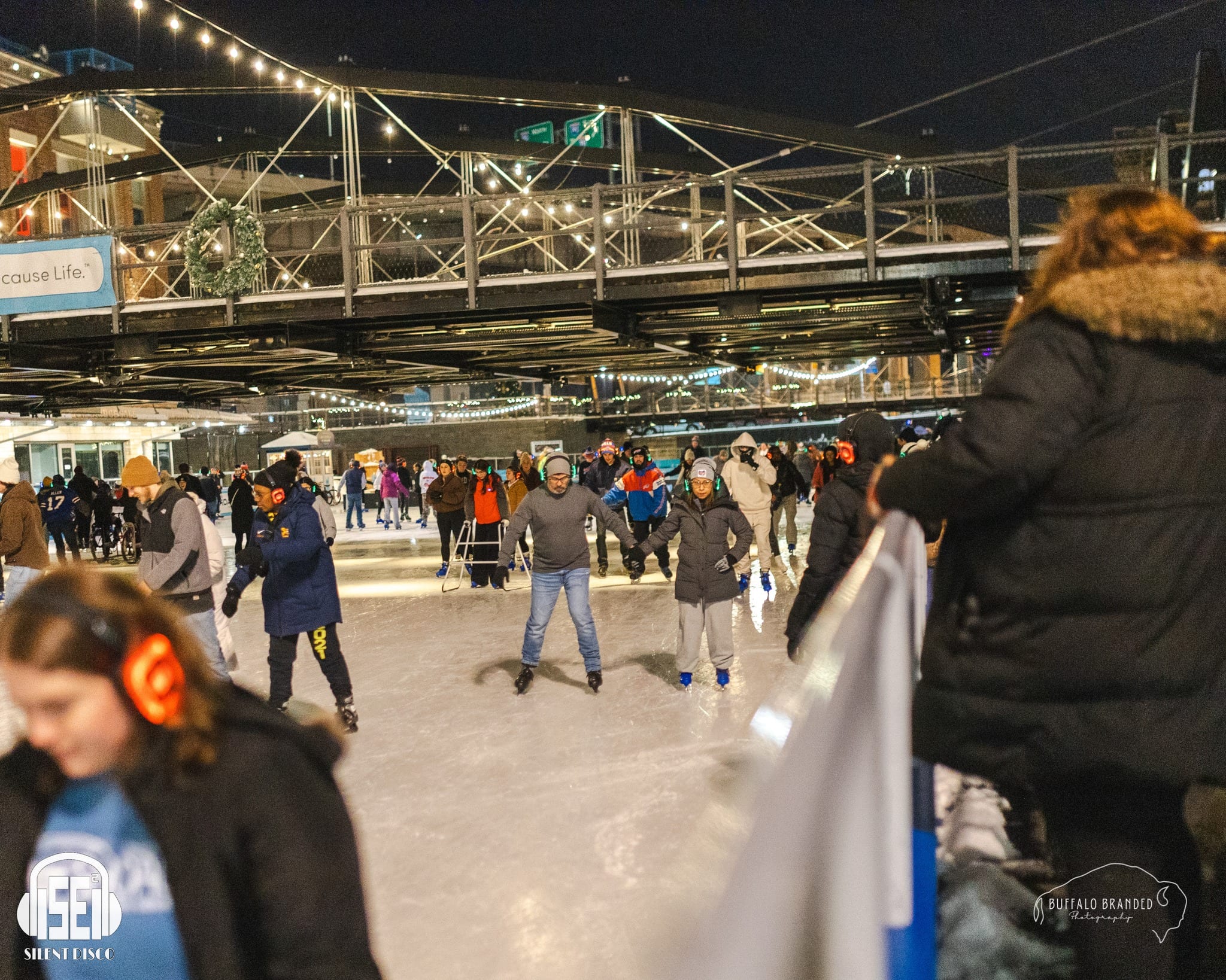 SE2 Silent Disco guests at Canalside in Buffalo.