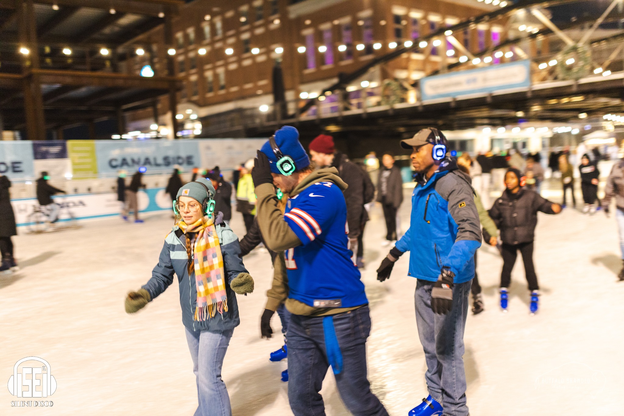 SE2 Silent Disco guests at Canalside in Buffalo.