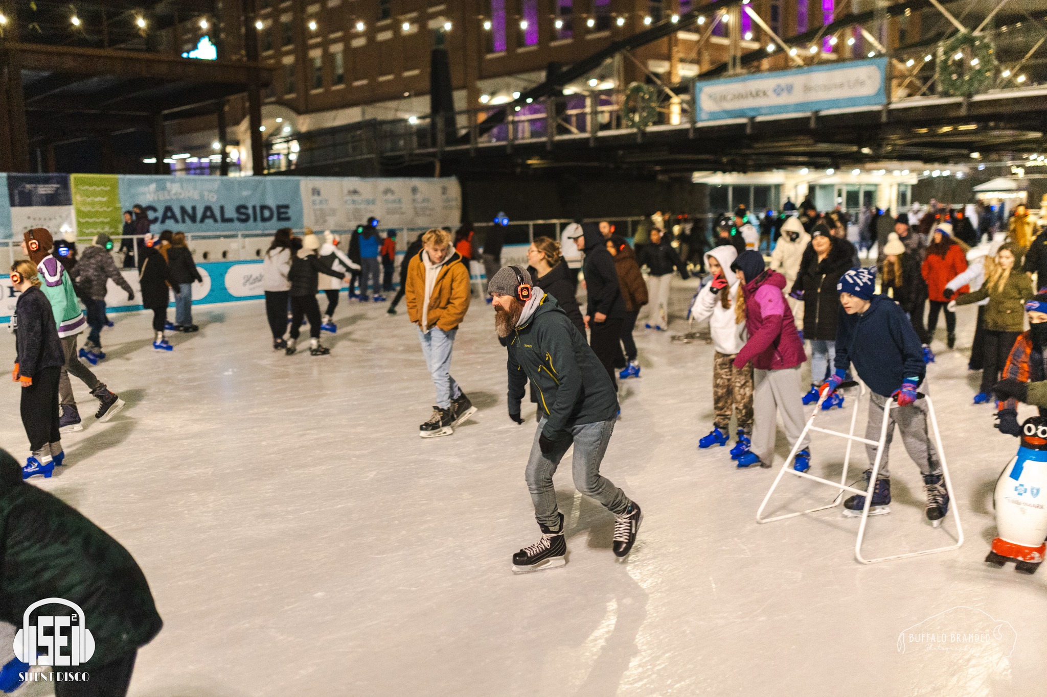 SE2 Silent Disco guests at Canalside in Buffalo.