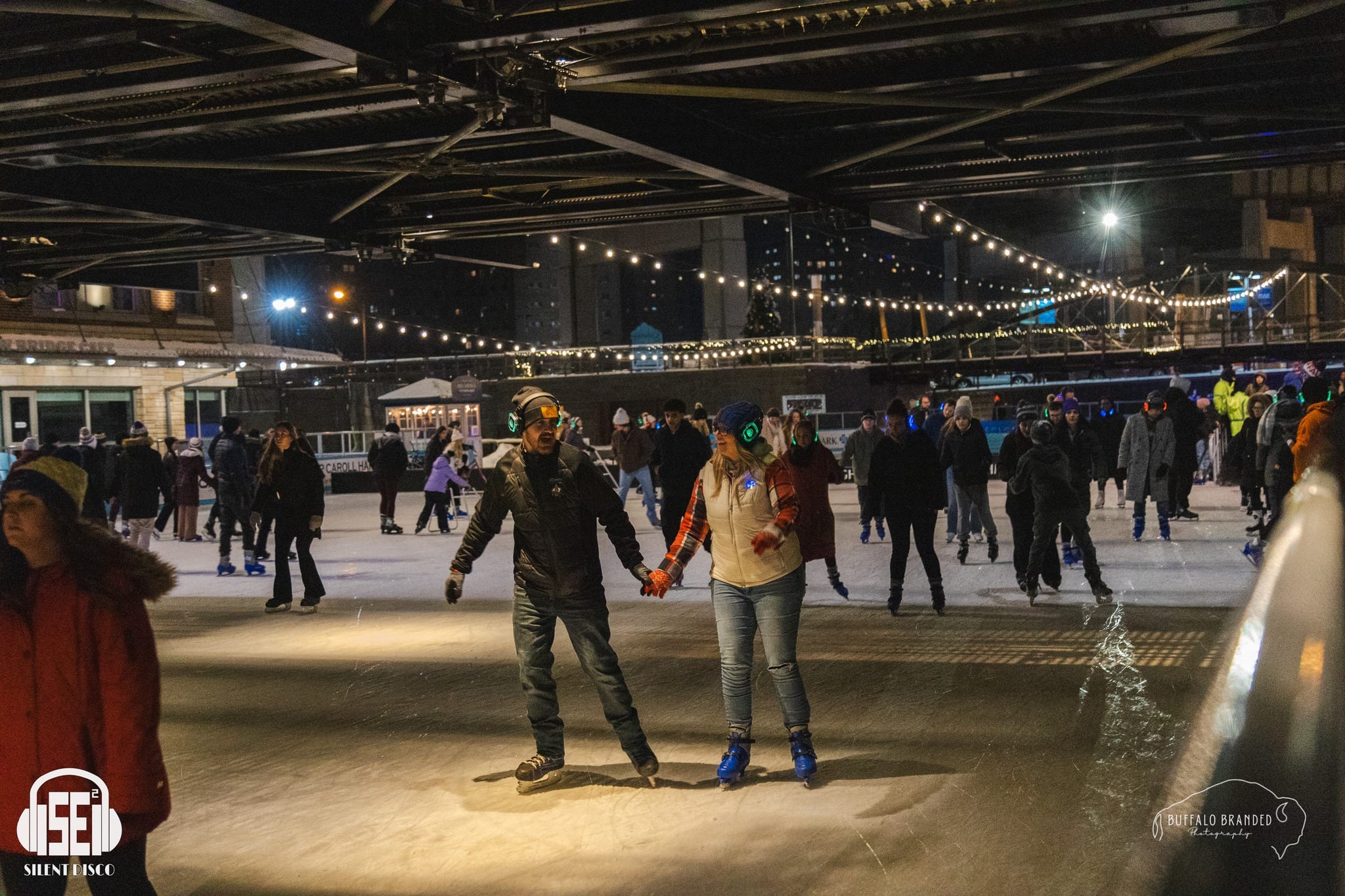 SE2 Silent Disco guests at Canalside in Buffalo.